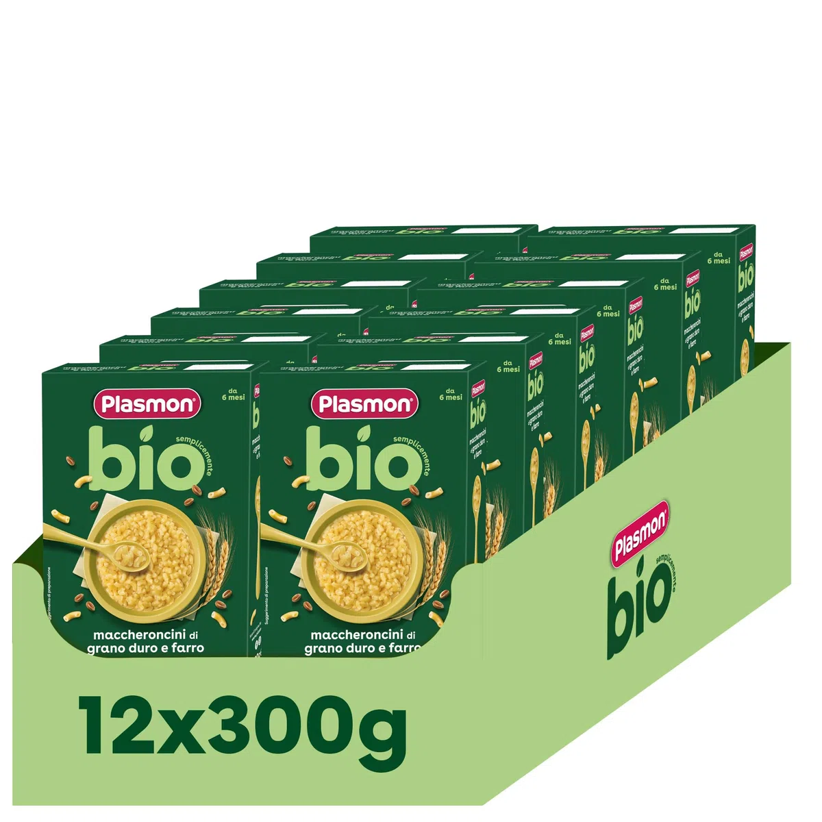 Plasmon BIO Pastina Maccheroncini 300g (12 Confezioni)