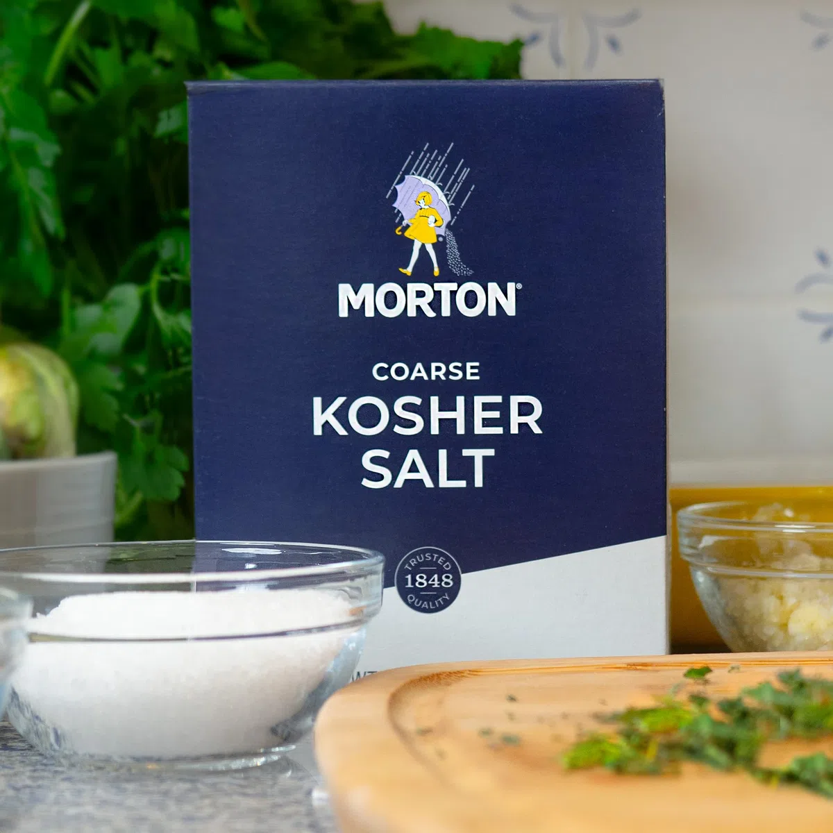 Morton Sale kosher, grosso, ideale per cucinare e cuocere al forno, (1,4 kg), confezione da 2