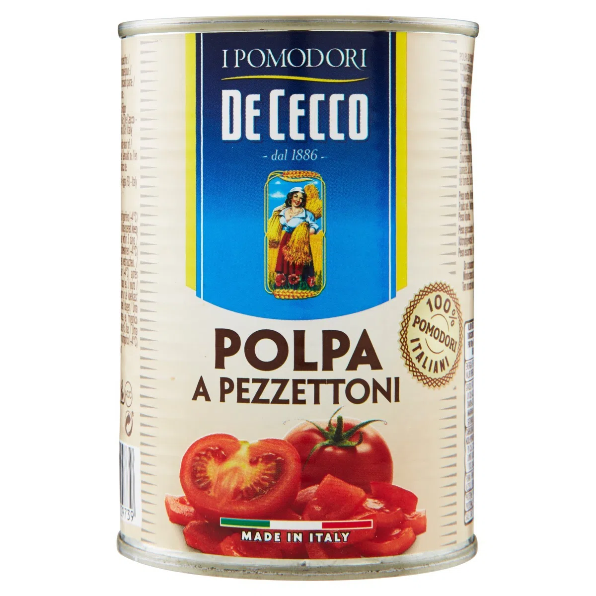 De Cecco Polpa a Pezzettoni - 6 pezzi da 400 g [2400 g]