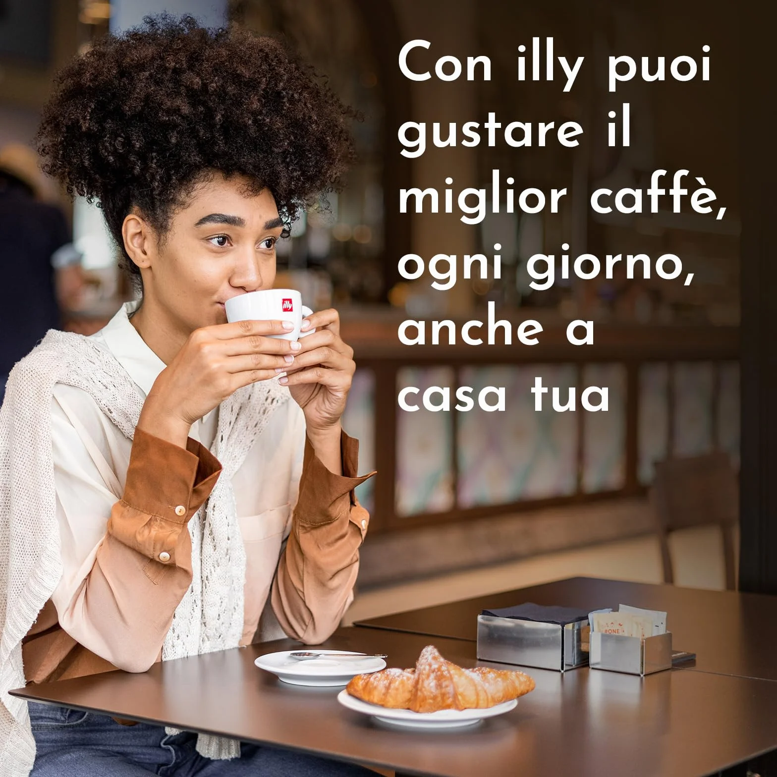 illy, Caffè in Cialde E.S.E Monodose Tostato INTENSO, 100% Arabica con Note di Cacao e Frutta Secca, Retrogusto Pieno e Corposo, 12 Confezioni da 18 Cialde Compostabili