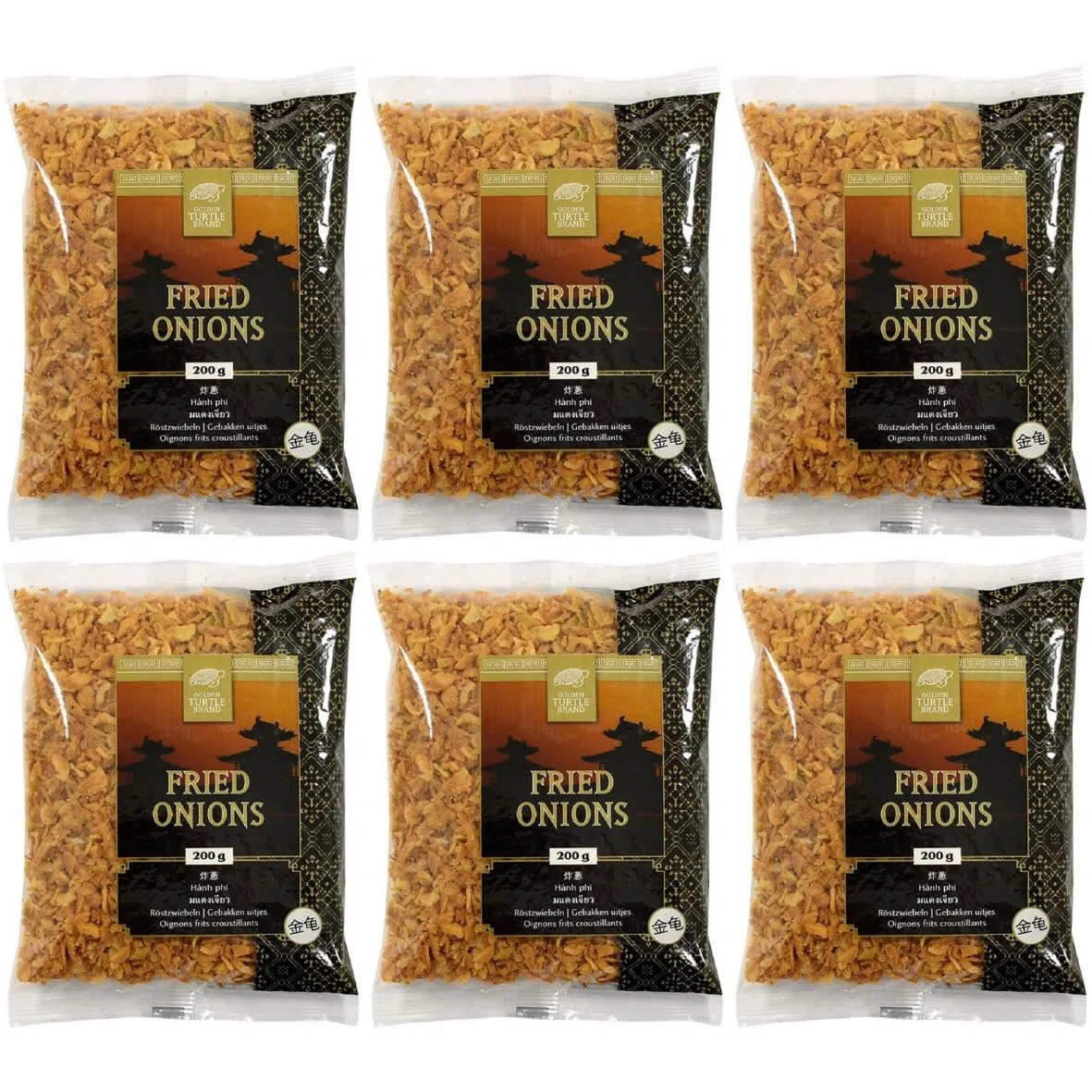 Fried Onions Golden Turtle Brand Cipolle Fritte 6 x 200 g