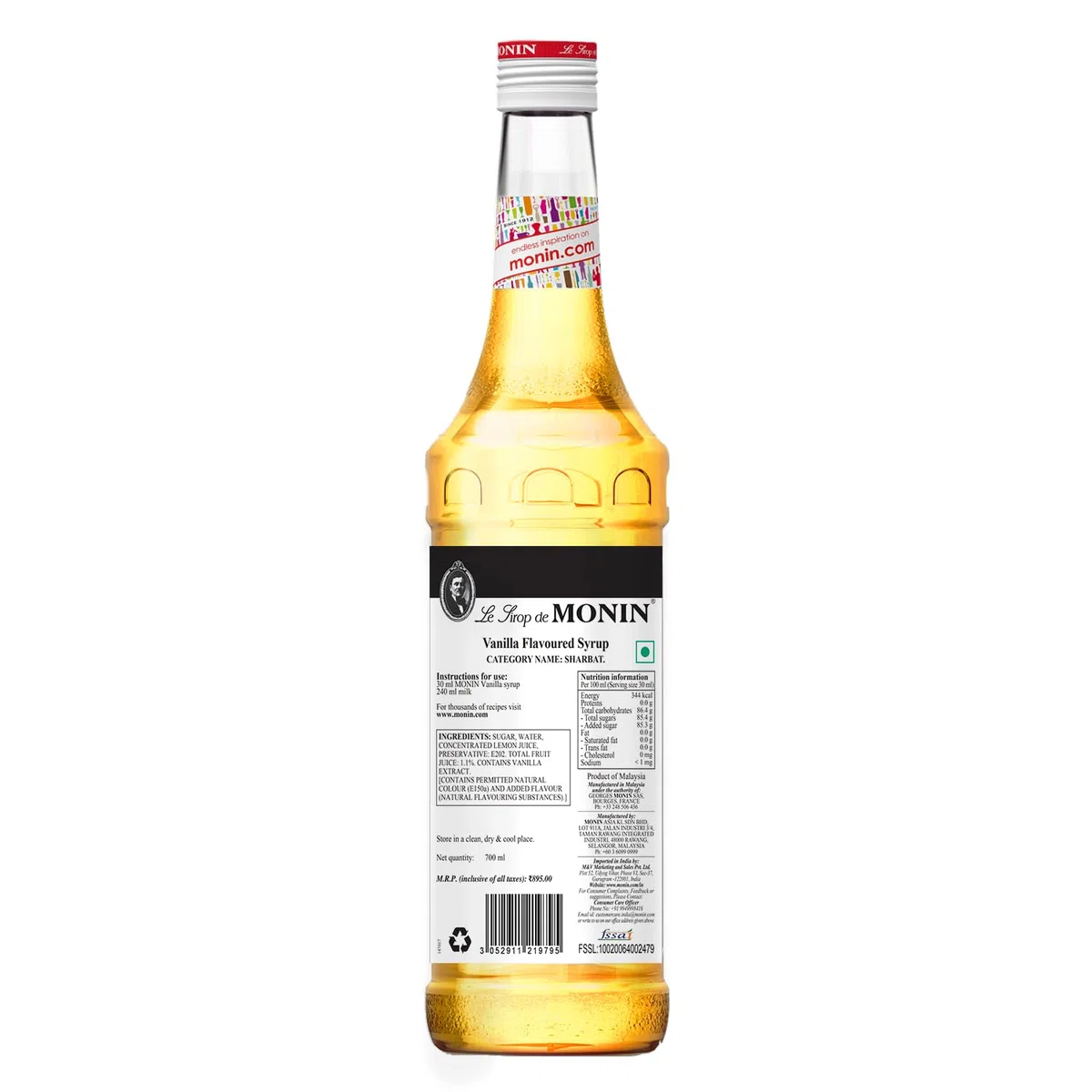 MONIN SCIROPPO VANIGLIA CL.70