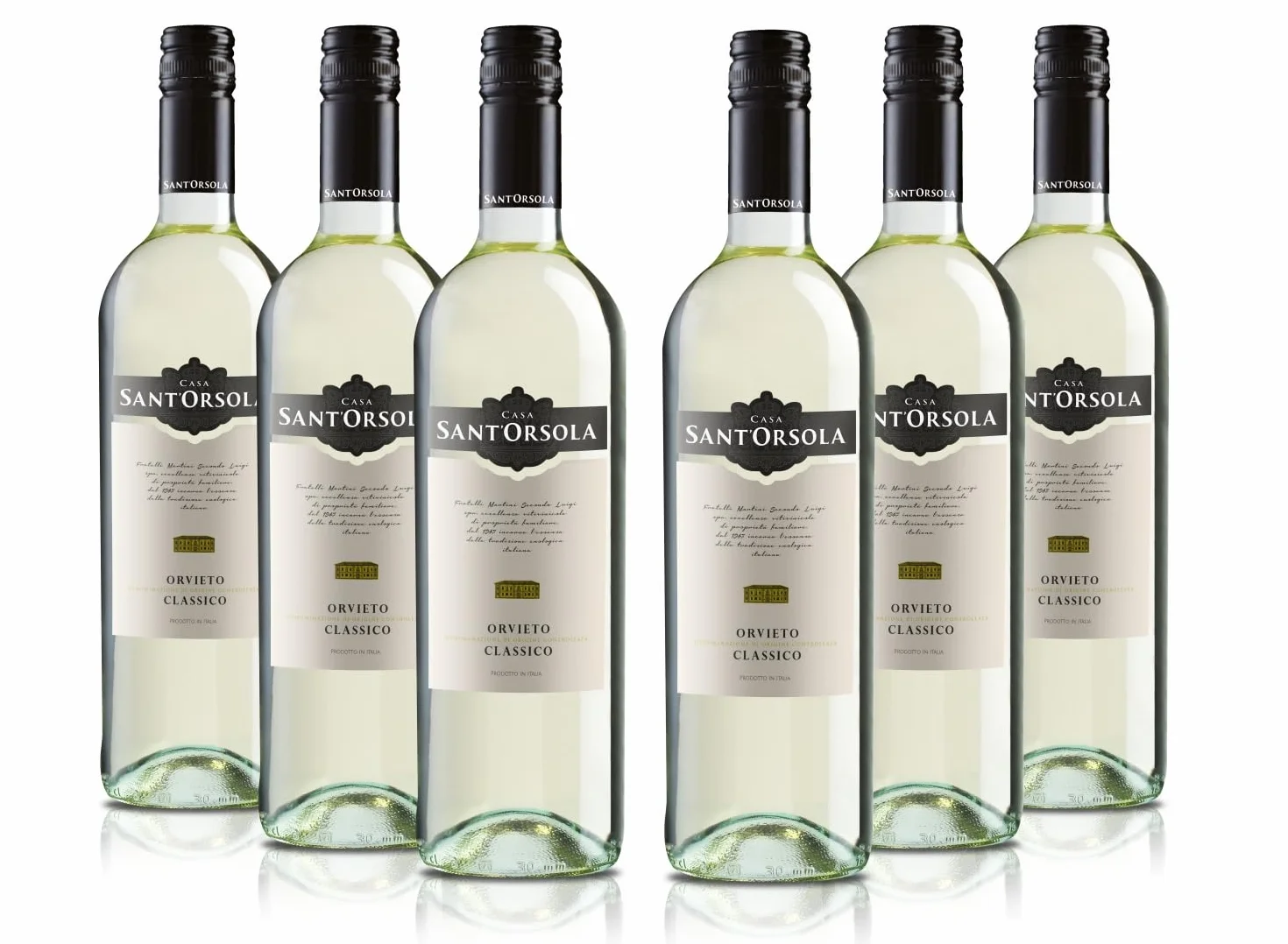 Sant'Orsola - Orvieto D.O.C. Classico, da Uva Trebbiano toscano e Grechetto, 6x750 ml
