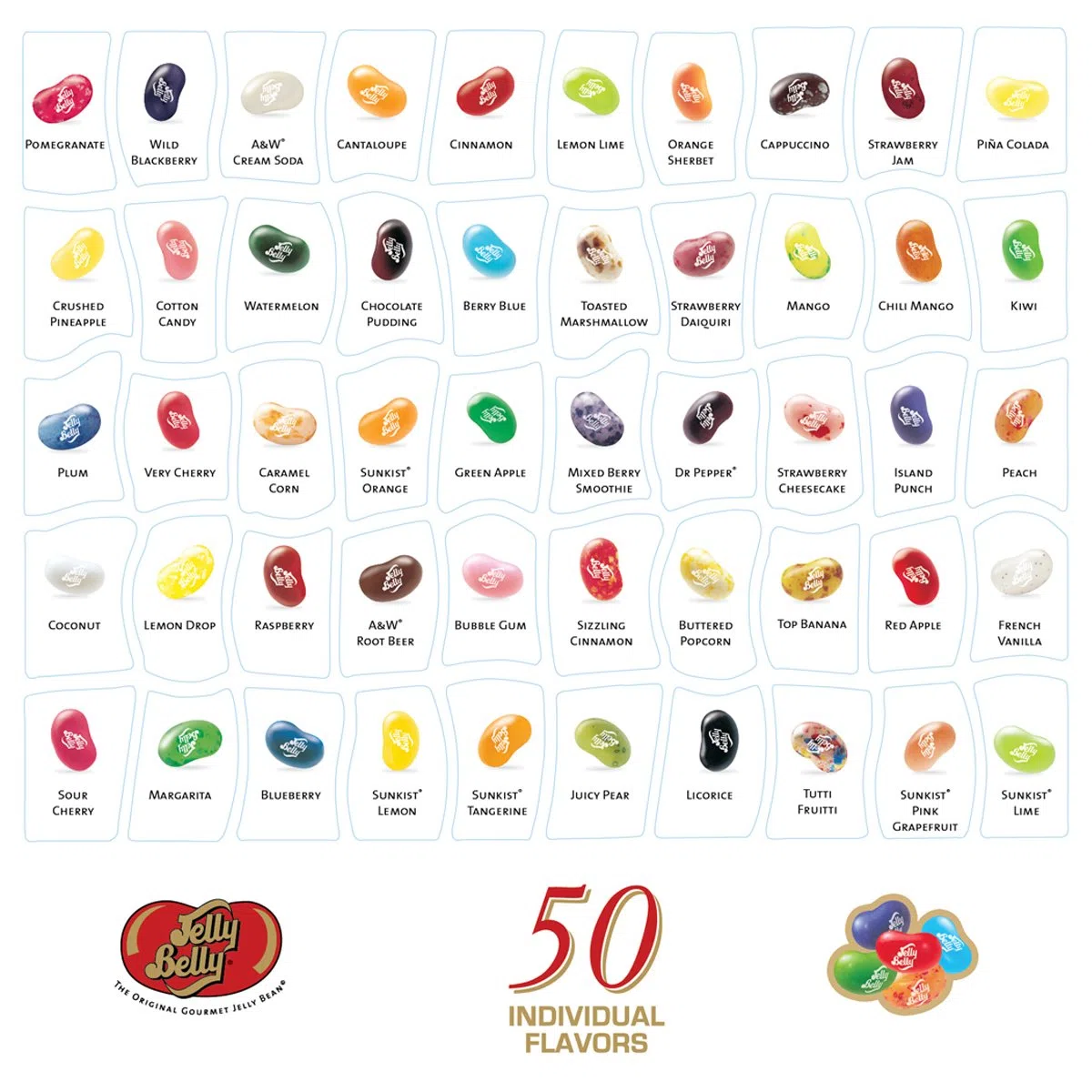 Jelly Belly Confezione regalo Gold Classic 50-Flavor 595,3 g