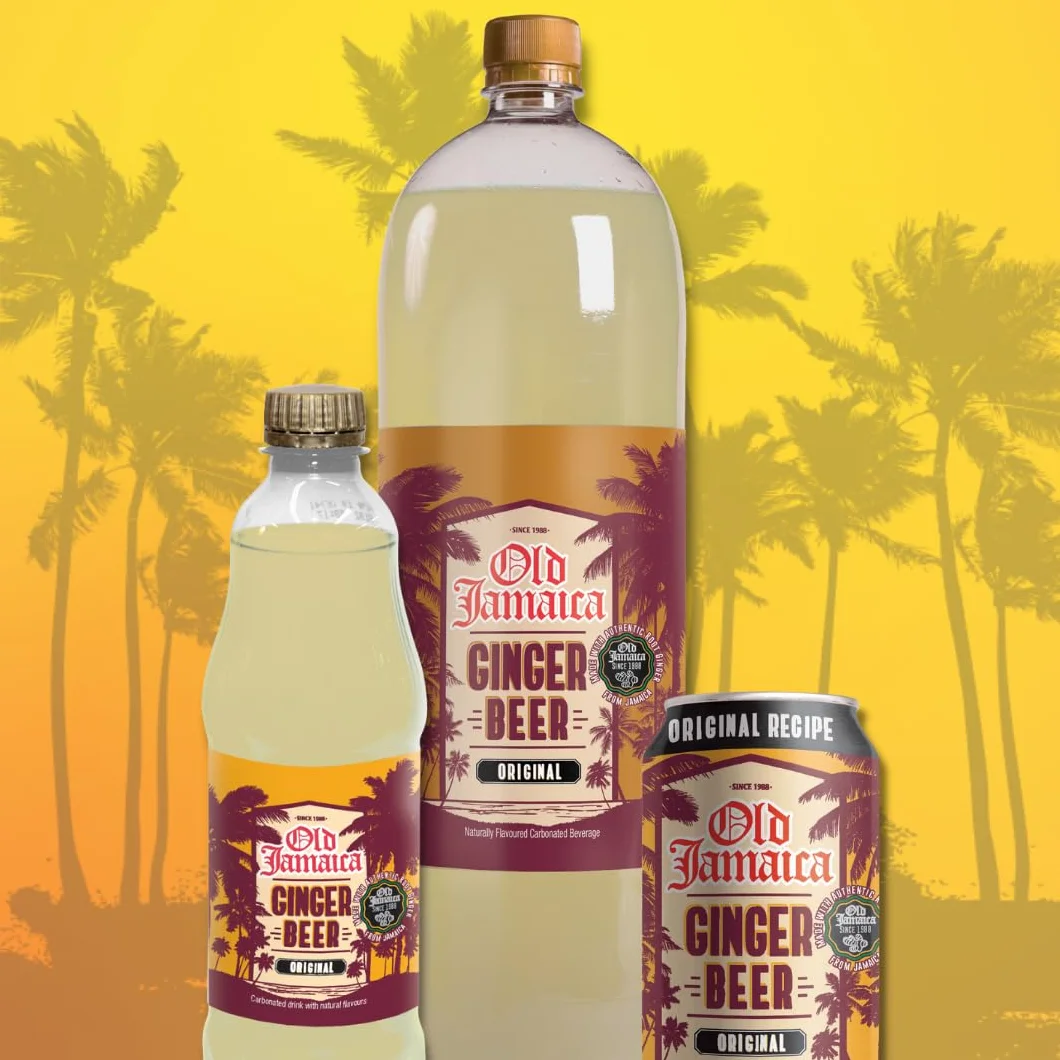 Old Jamaica - Birra allo zenzero, 1-Pack, Bottiglie grandi, 1 x 2 L