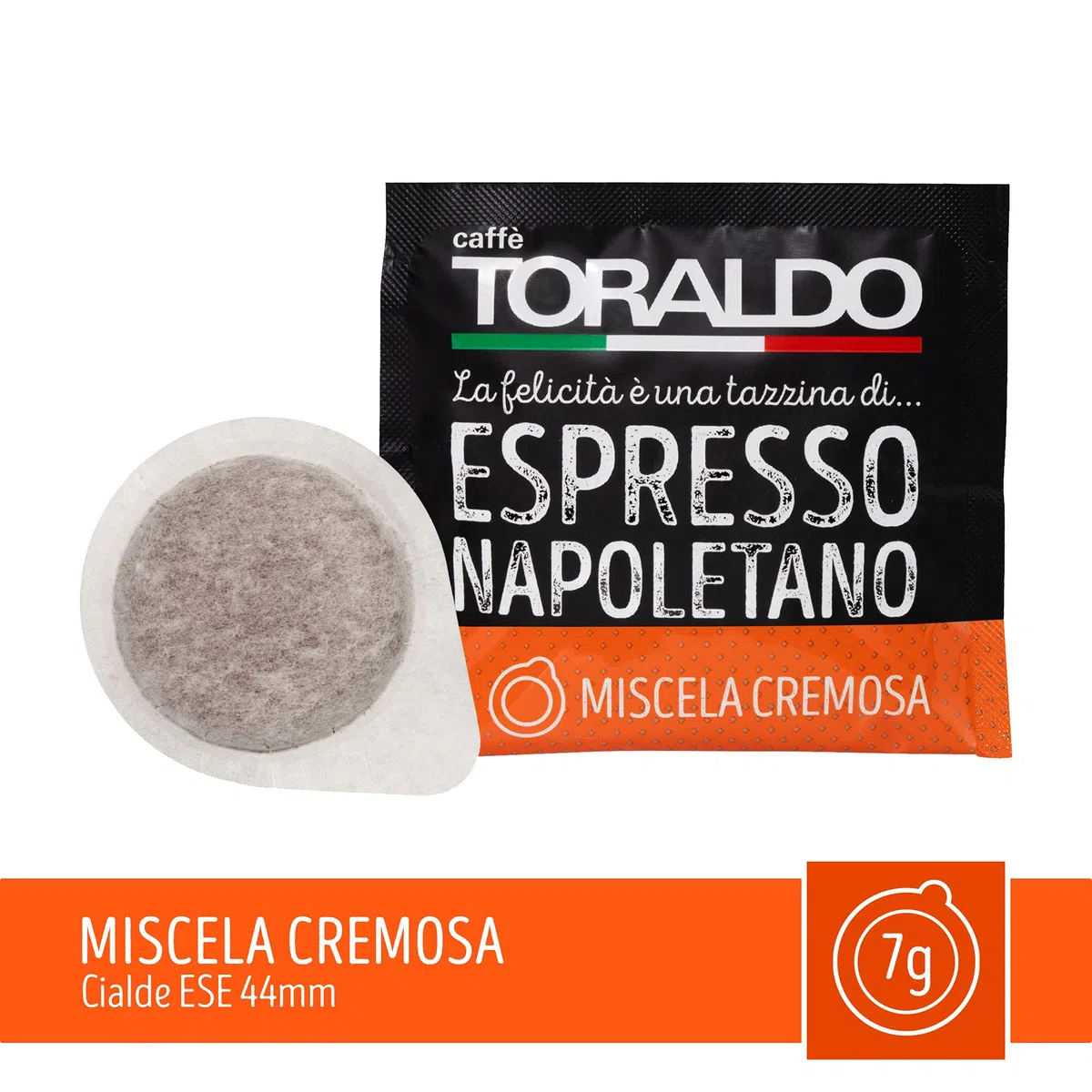 Caffè Toraldo Miscela Cremosa Cialde ESE 44 mm (150 Unità)