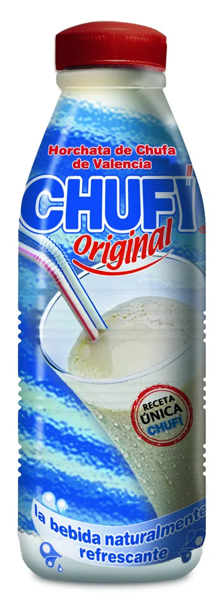 CHUFI - Horchata bevanda rinfrescante da Valenza bottiglia 1 L (Pack da 3)