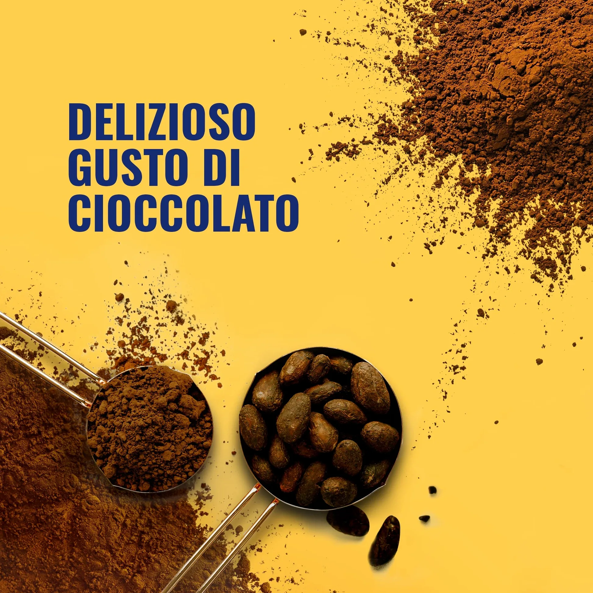 Meritene Forza & Vitalità gusto Cioccolato, bevanda alimentare in polvere |Arricchito di Vitamine, Minerali e Proteine|Rafforza il tuo Sistema Immunitario e la Salute delle Ossa|Barattolo da 2x270g