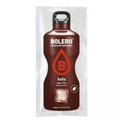 BOLERO Drinks 72 bustine da 9 grammi gusto COLA - Preparato istantaneo per Bevande con Stevia e Vitamina C e Senza Zucchero