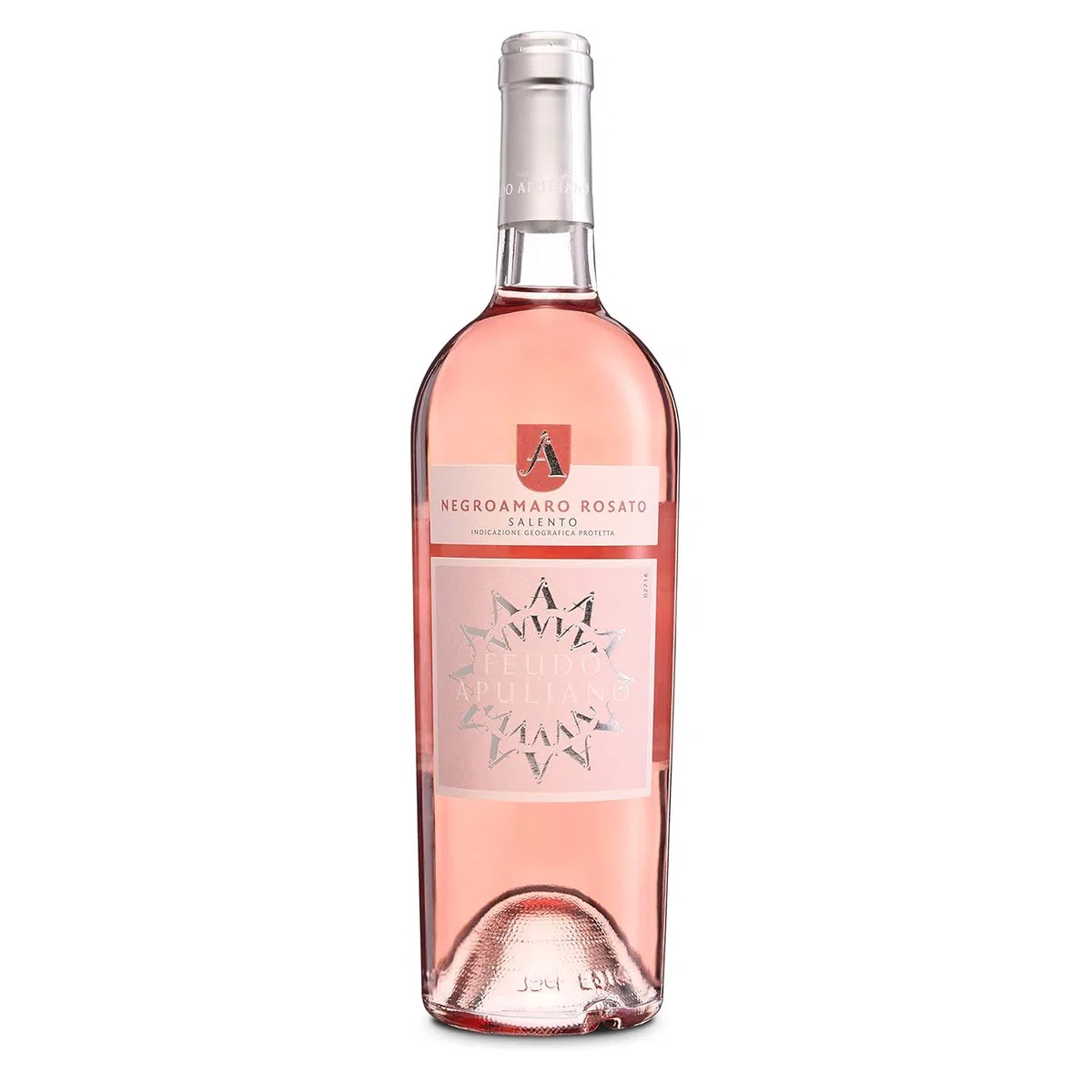 Feudo Apuliano Rosato Salento IGP, Vino Rosato dal Gusto Fresco e Vitale con Finale Agrumato e Profumo Fruttato, 12.5% Vol, Confezione con 6 Bottiglie da 750 ml