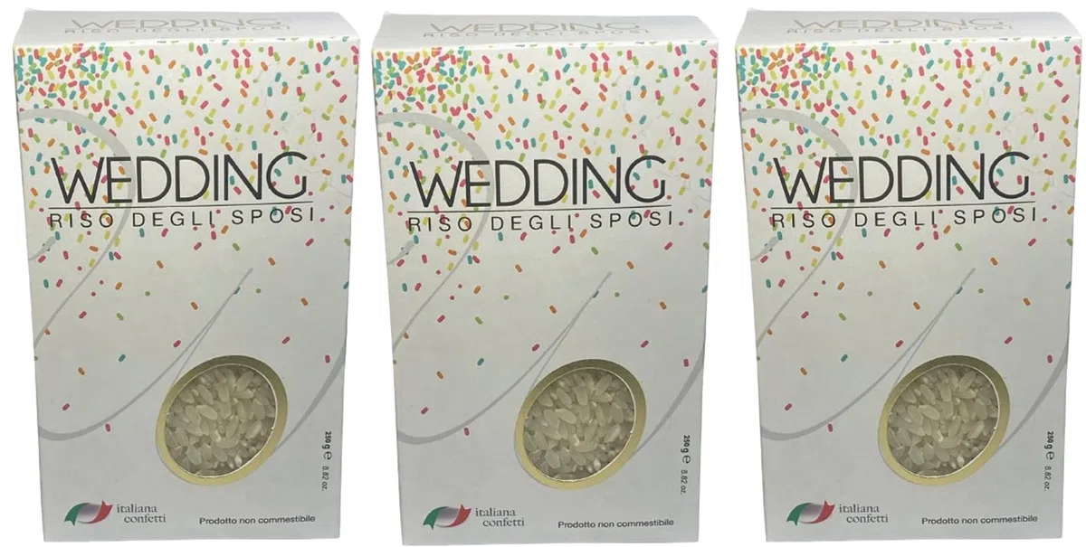 Wedding Riso degli SPOSI ANTIMACCHIE (Bianco, 750 GR (3x250))
