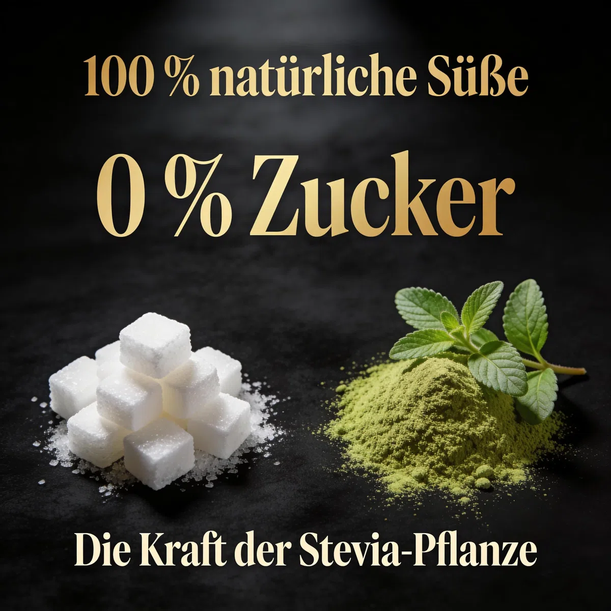 Polvere di Stevia - Dolcificante Naturale 100% da Foglie di Stevia | Alta Resa 1:300 | Alternativa Vegetale Senza Zucchero | Ideale per Tè, Caffè, Dolci, Bevande e Dessert (200 g)