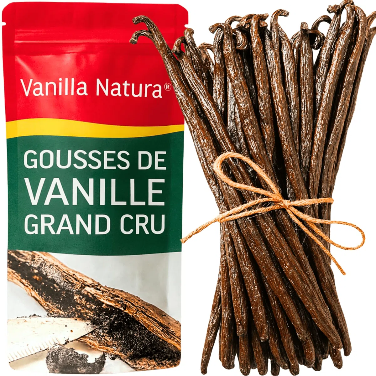 50 Baccelli di Vaniglia Selezione Premium 14-16 cm Qualità Extra, Morbide, Profumate - Confezione Eco