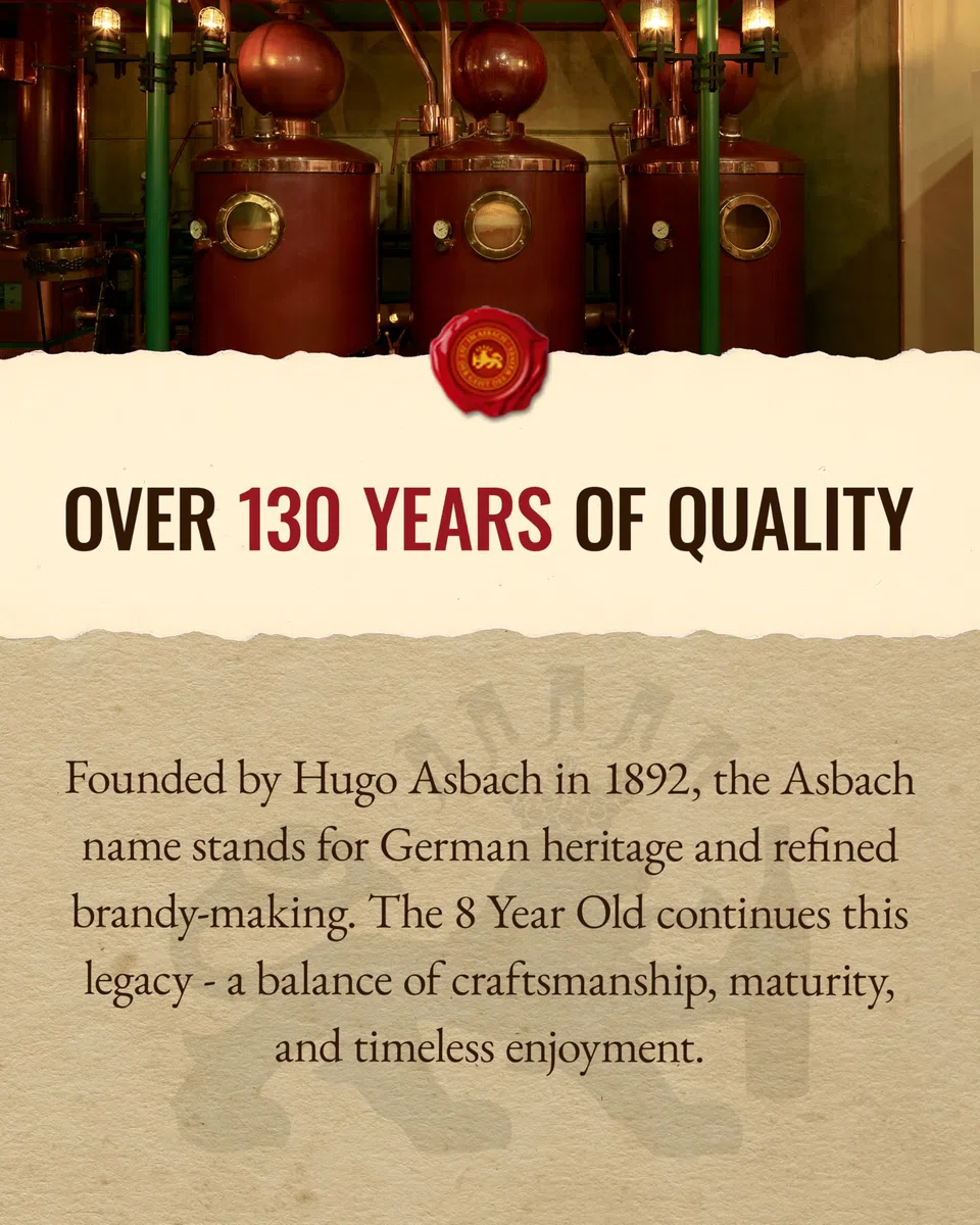Asbach Privatbrand 8 Years 40% Vol. 0,7l in Giftbox