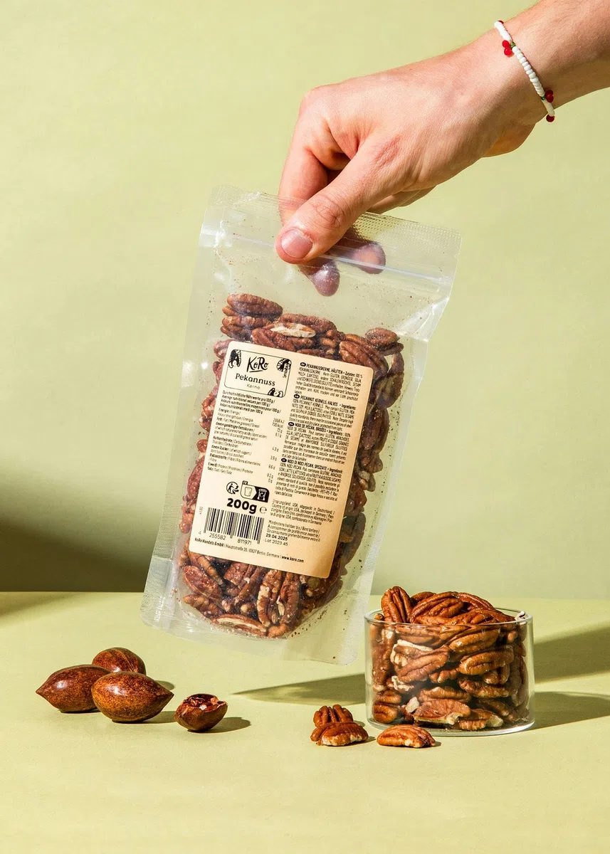 KoRo - Noci pecan formato prova 200 g - Formato di prova - Ideale come snack o in ricette