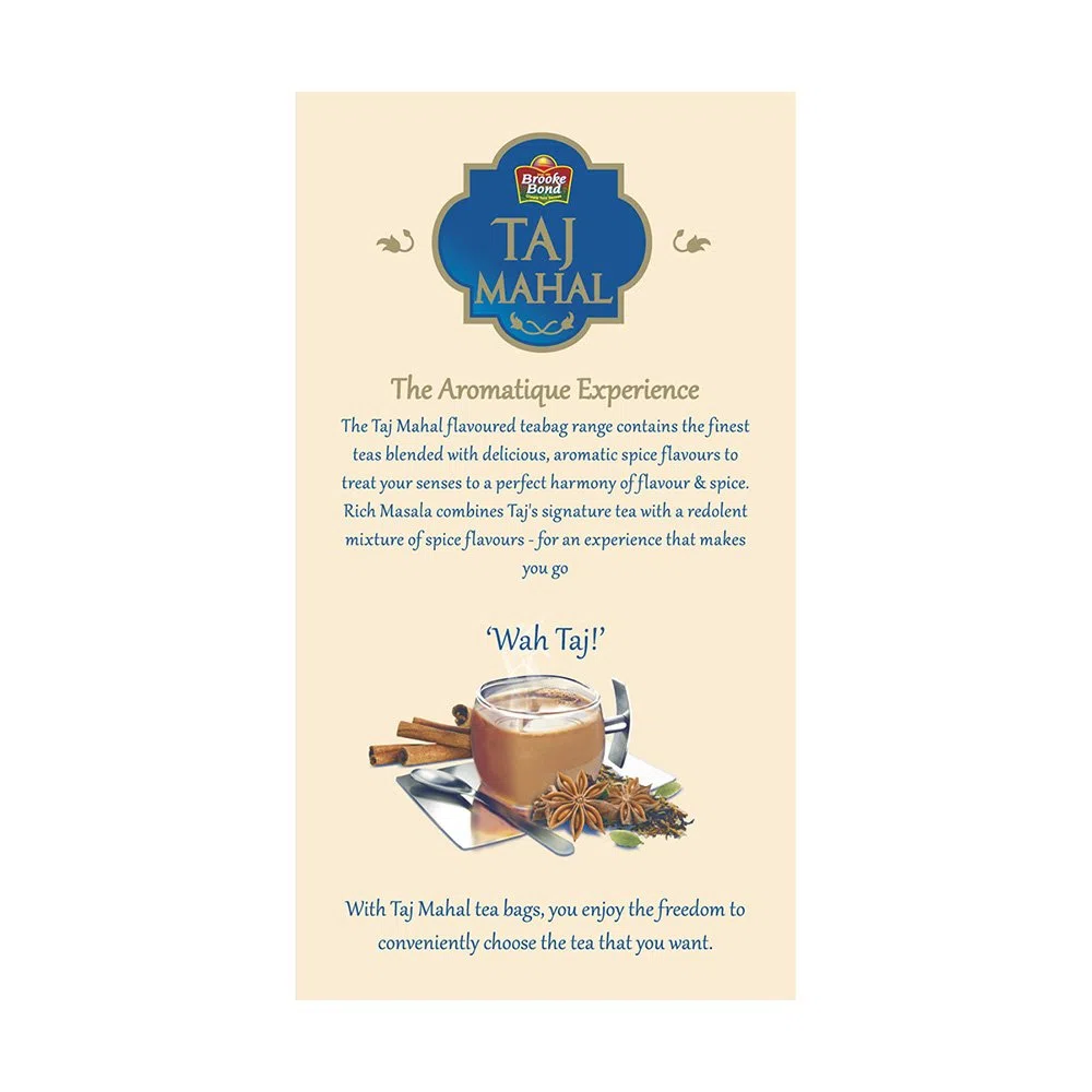 Taj Mahal Rich Masala - Confezione da 25 bustine da tè