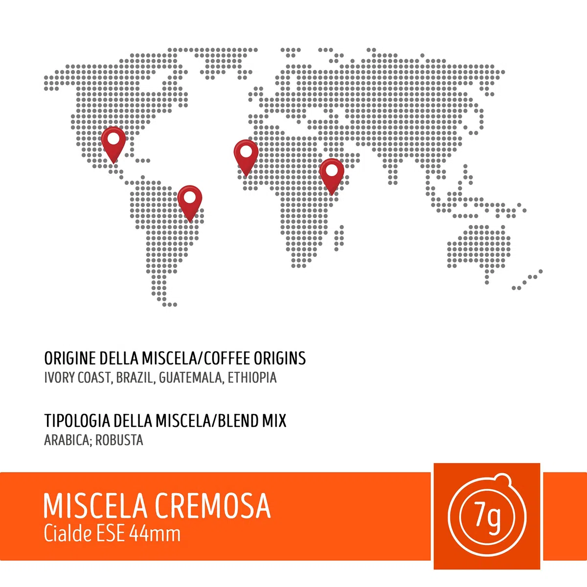 Caffè Toraldo Miscela Cremosa Cialde ESE 44 mm (150 Unità)