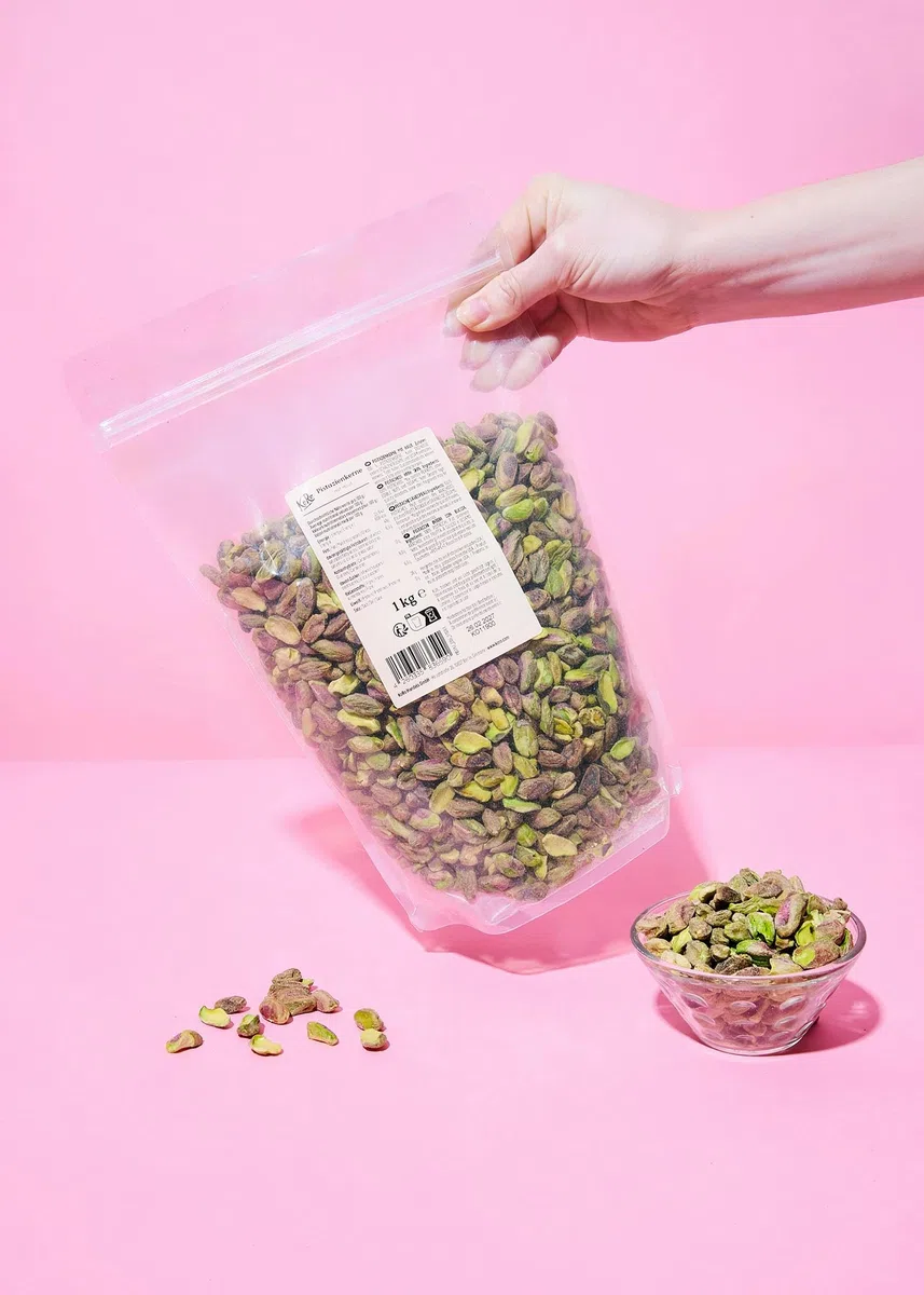 KoRo - Pistacchi sgusciati 1 kg - croccanti e sfiziosi - per le ricette o come snack - maxi confezione