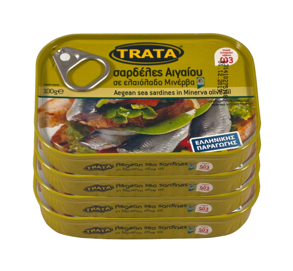 Trata greca sardine in olio di oliva Peso netto 400g