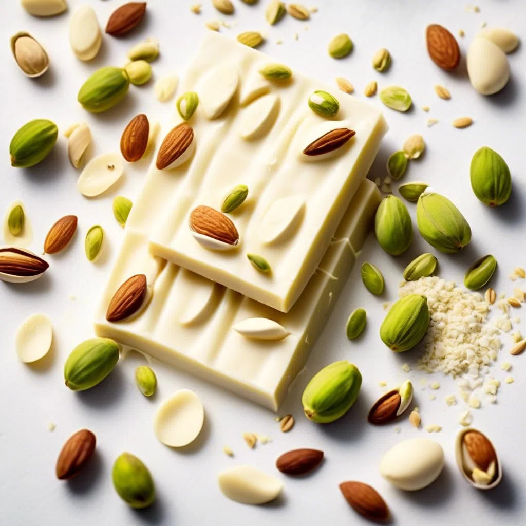 NOVITÀ | Uovo di Pasqua cioccolato BIANCO PISTACCHI E MANDORLE SALATE | GRANDE 300gr | Cioccolato Artigianale (BIANCO PISTACCHI E MANDORLE SALATI)