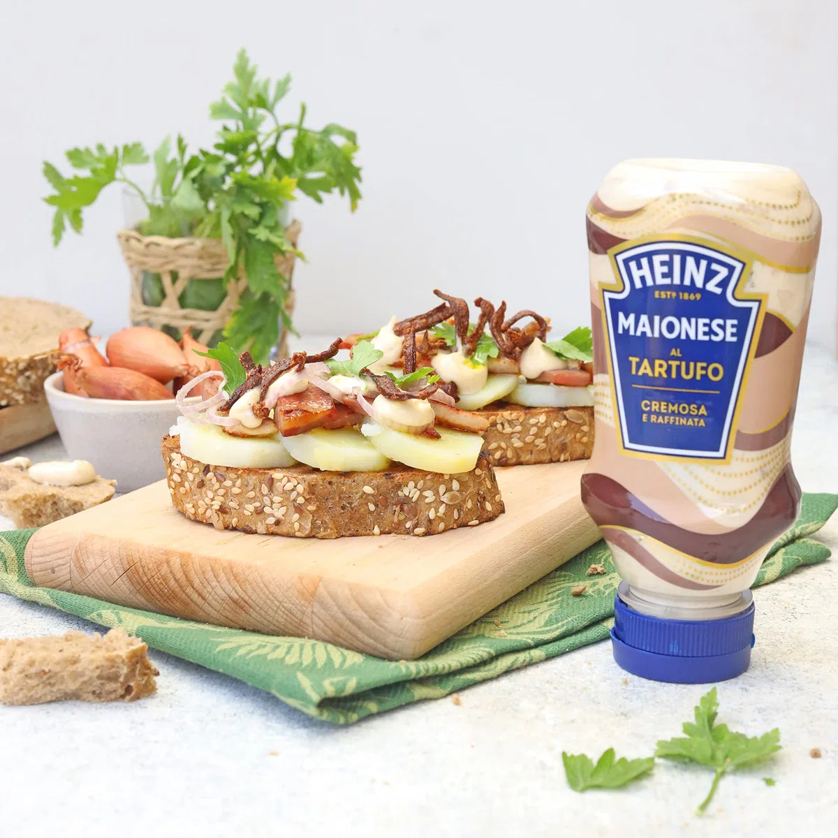 Heinz Maionese Tartufo Top Down - 220 ml (8 Pezzi)
