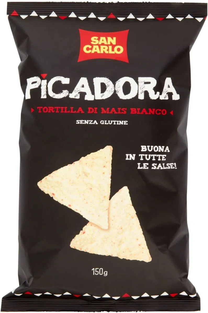 San Carlo Picadora Tortilla di Mais Bianco Senza Glutine (Gluten Free) 150g - NOVITA'
