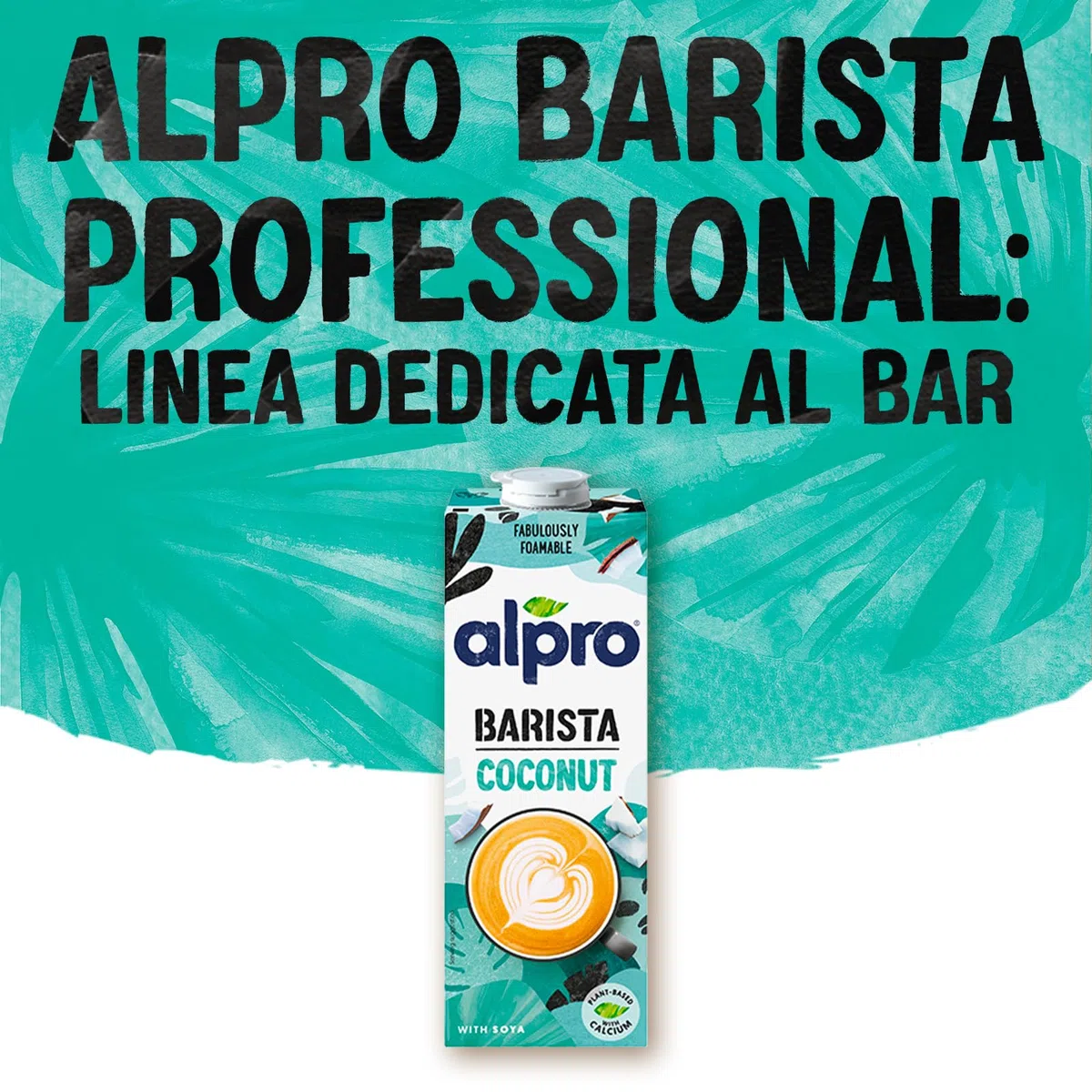 ALPRO BARISTA PROFESSIONAL, Bevanda al COCCO, Naturalmente Senza Lattosio, per Deliziose Creazioni da Bar 100% vegetale, Senza Glutine - 8 confezioni x 1 Litro