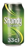 Cruzcampo Shandy al Limone, Birra Analcolica al Limone, Lattina da 33 cl, Confezione da 6