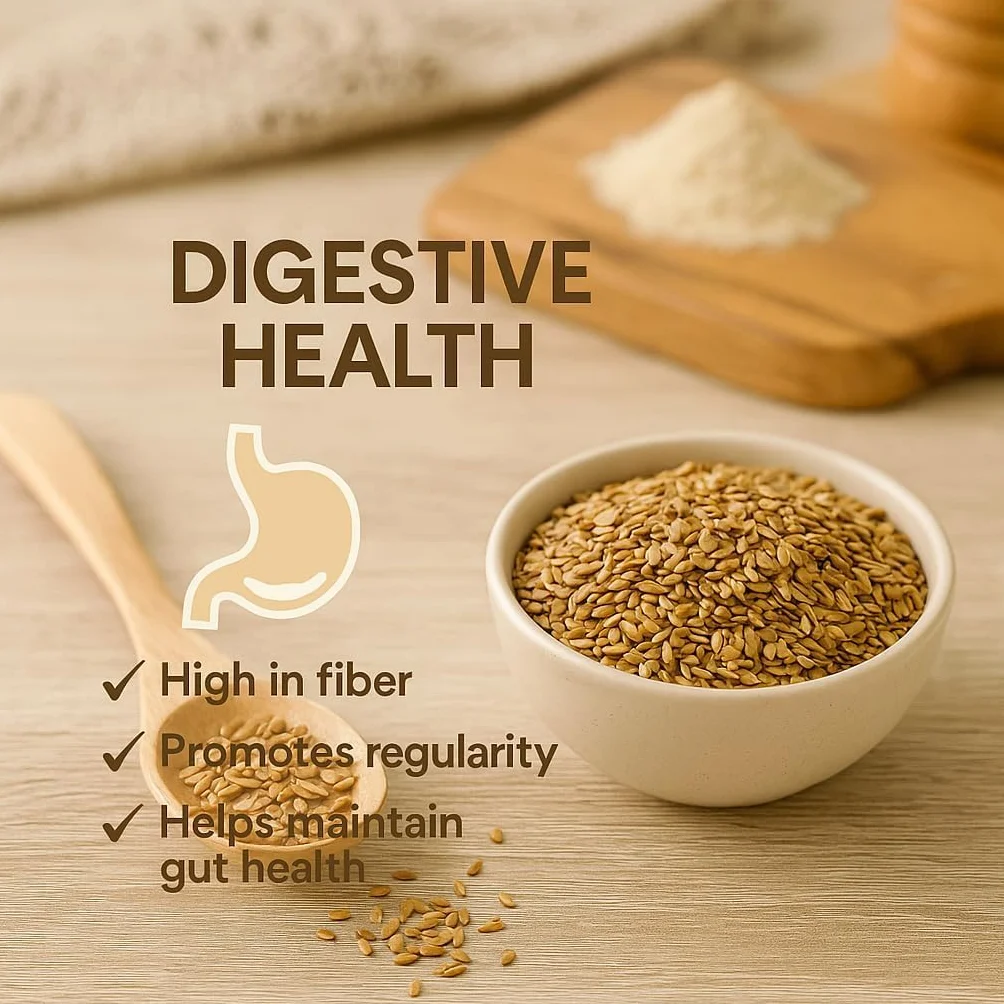 GiDeli Semi di Lino Dorati 5kg – Ricchi di Acidi Grassi Omega 3 e Proteine – Poveri di Zuccheri – Perfetti per la Cottura al Forno – Vegani – Integrali e Naturali – Ideali per Muesli e Pane