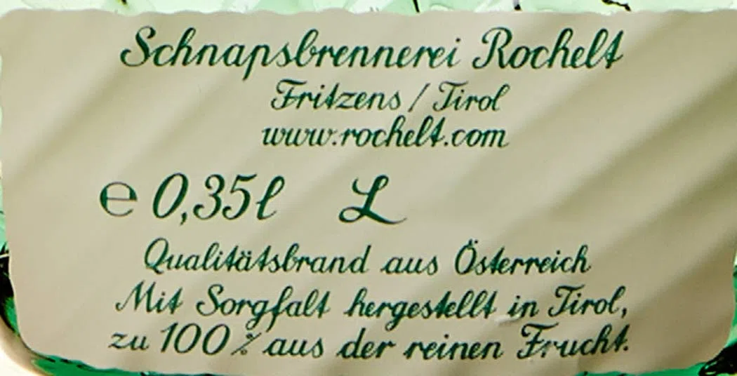 Rochelt Schwarze Ribisel Brandy alla Frutta in Scatola di Legno, 350 ml