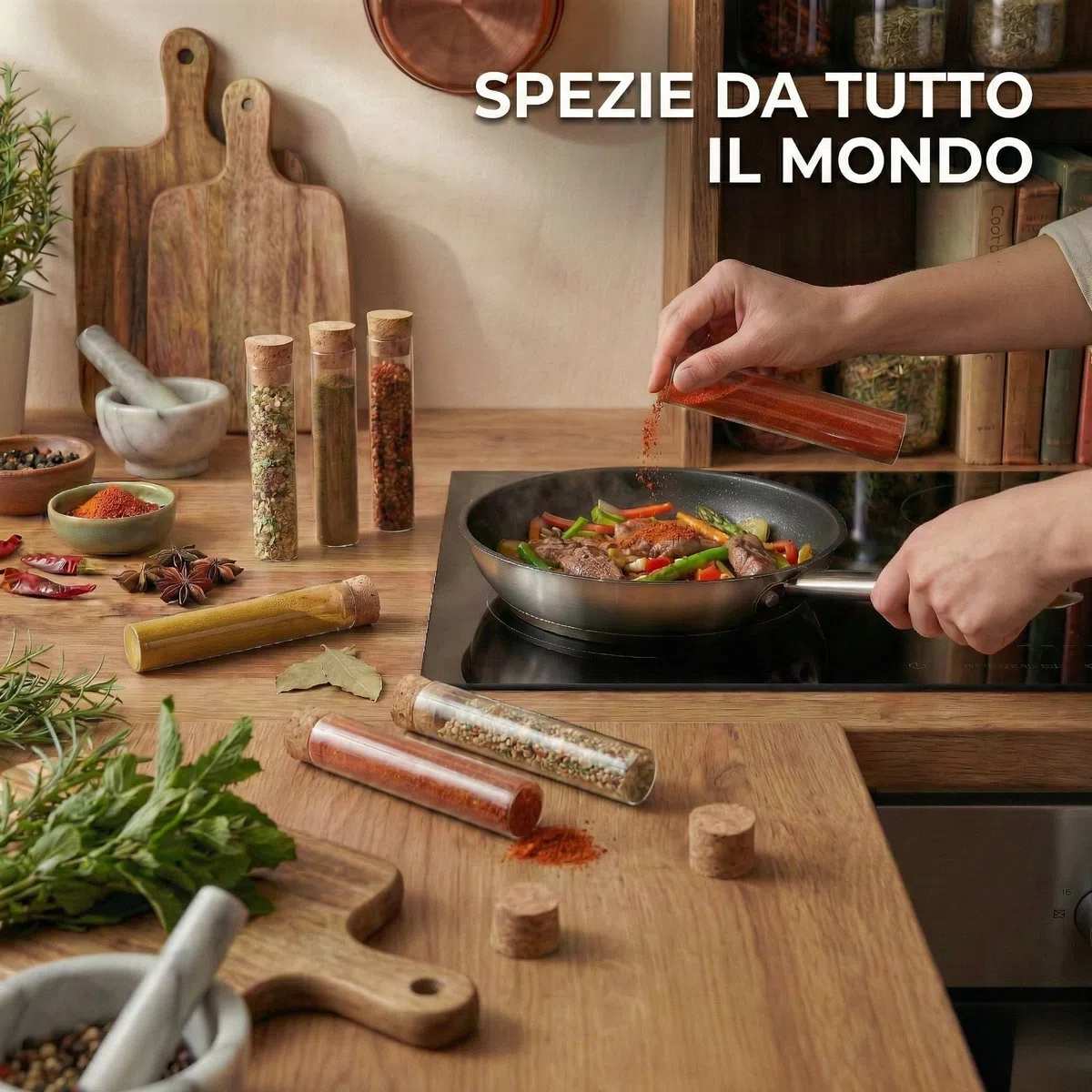 DIBYS Set Regalo di Spezie da Tutto il Mondo | 6 Eccezionali Mischioni di Spezie con Ricette Incluse | Confezione Regalo di Spezie | Regali per Gourmet e Appassionati di Cucina