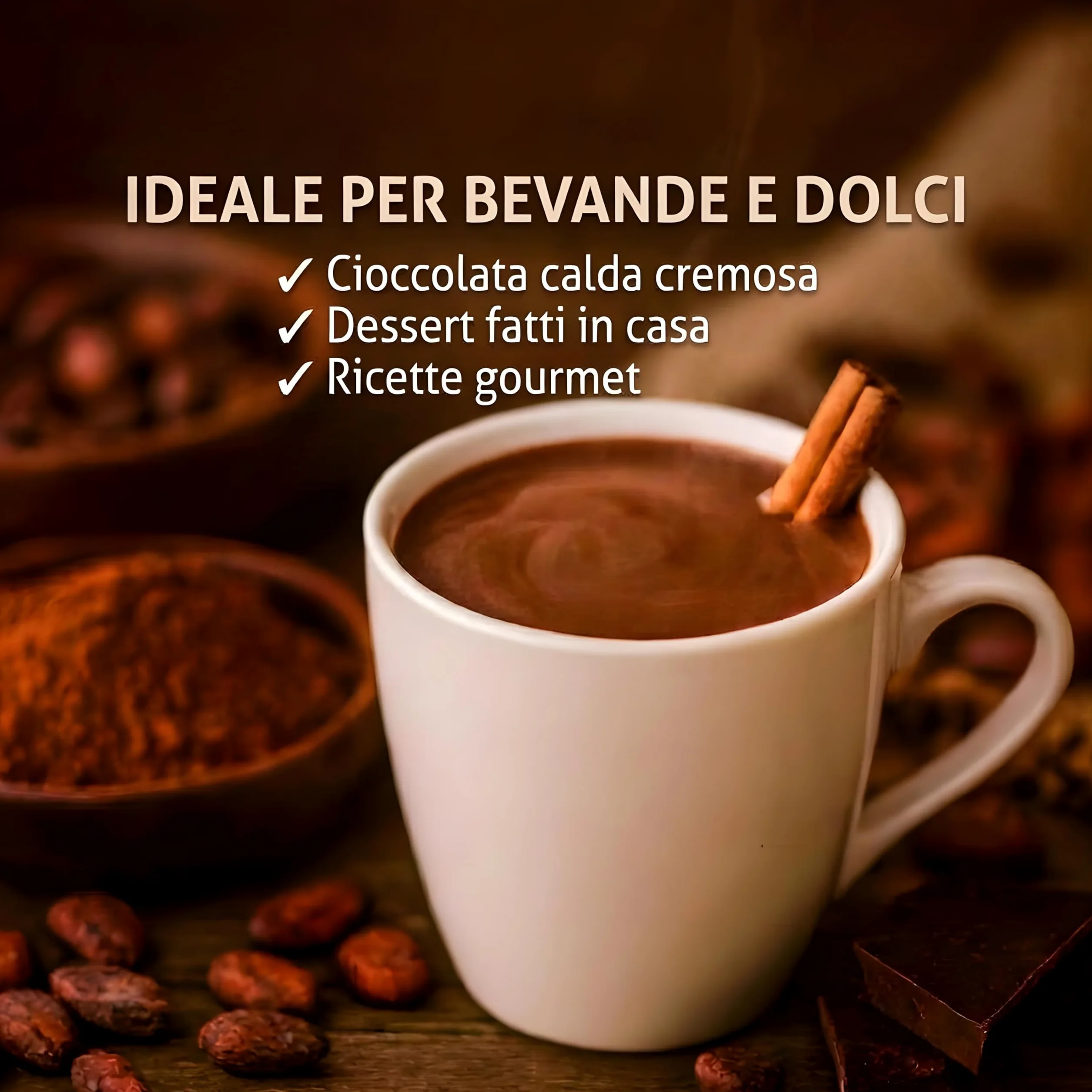 Cacao Amaro in Polvere 500g Madagascar – 100% Puro Non Alcalinizzato – Gusto Intenso e Aromatico – Ideale per Dolci, Pasticceria e Bevande – Qualità Premium