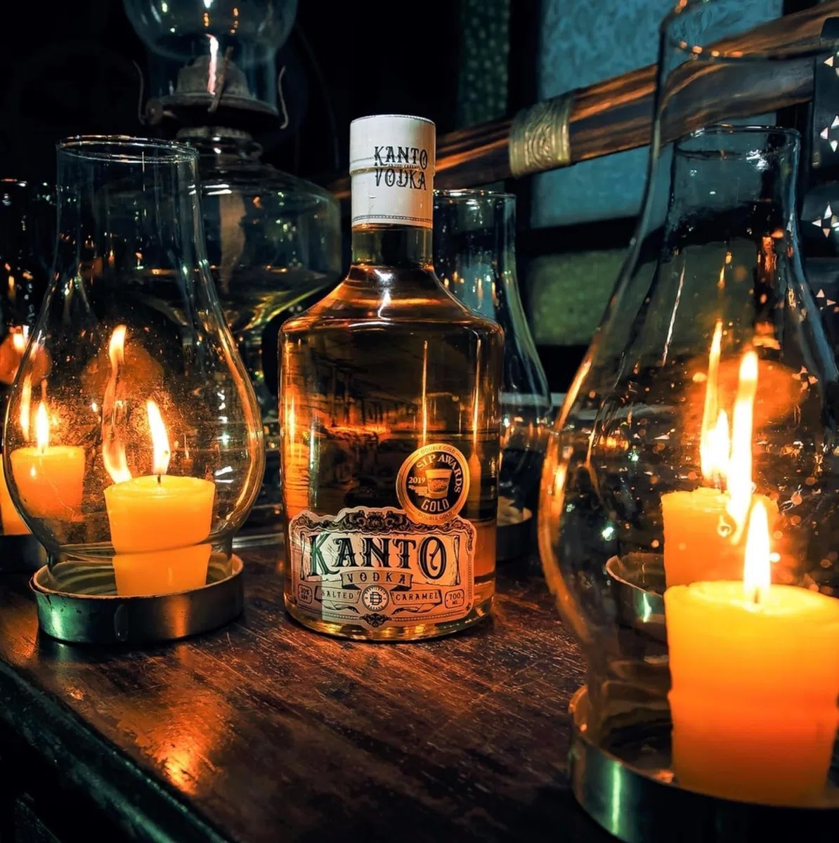 Kanto Caramel Vodka | Caramello salato | Acquavite di vodka al caramello salato delle Filippine | Premiata con l'oro | 20% vol.