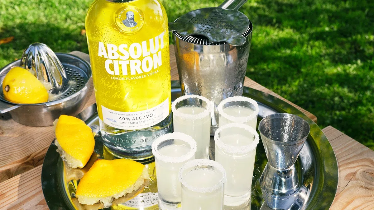 Absolut Vodka Limone, vol 40%, 100CL