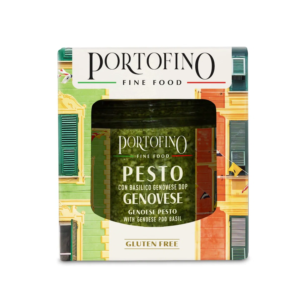 Portofino Fine Food - Pesto Genovese con Basilico Genovese DOP - 3 x 100 g
