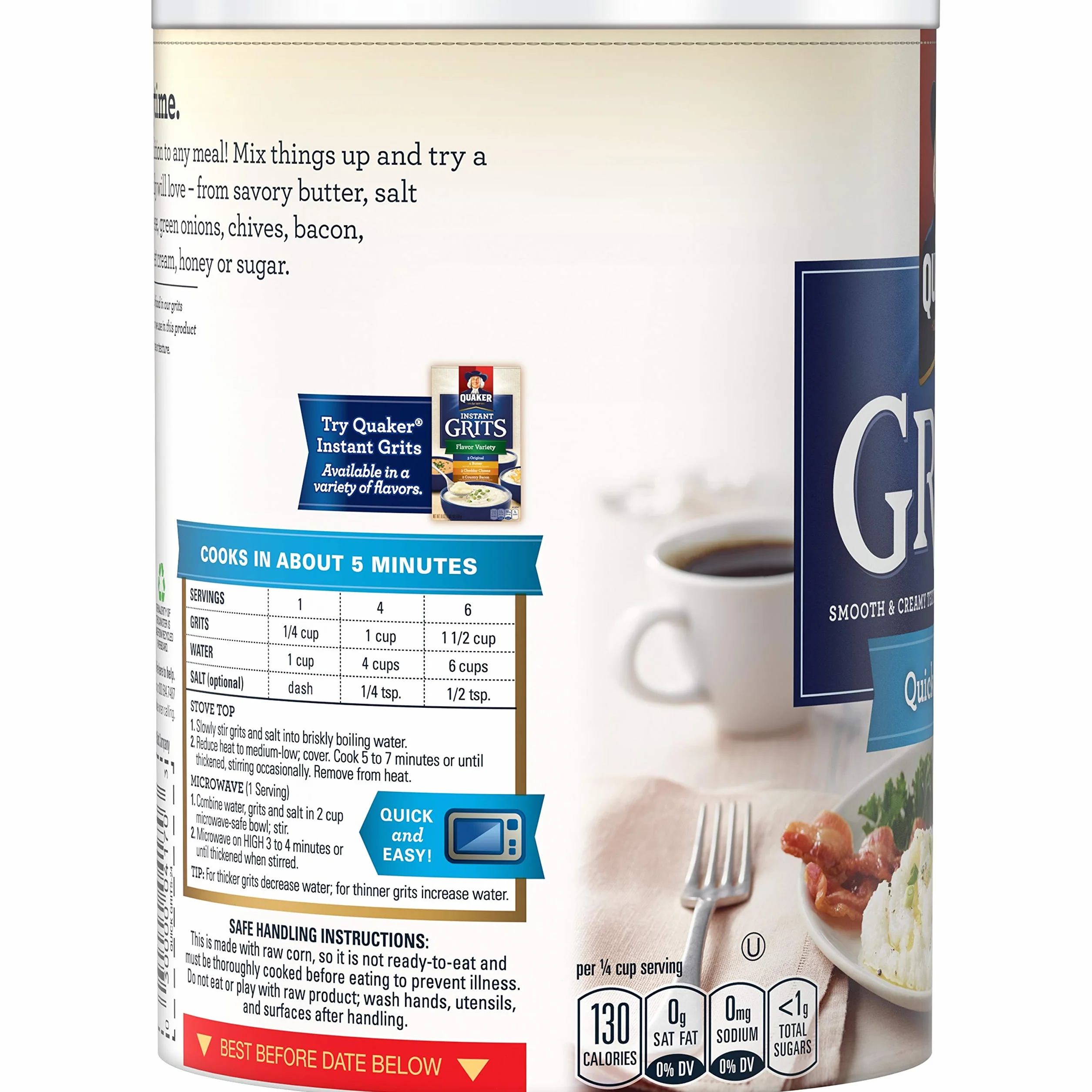 Quaker 5 minuti grana, 24 oz (2 pezzi)