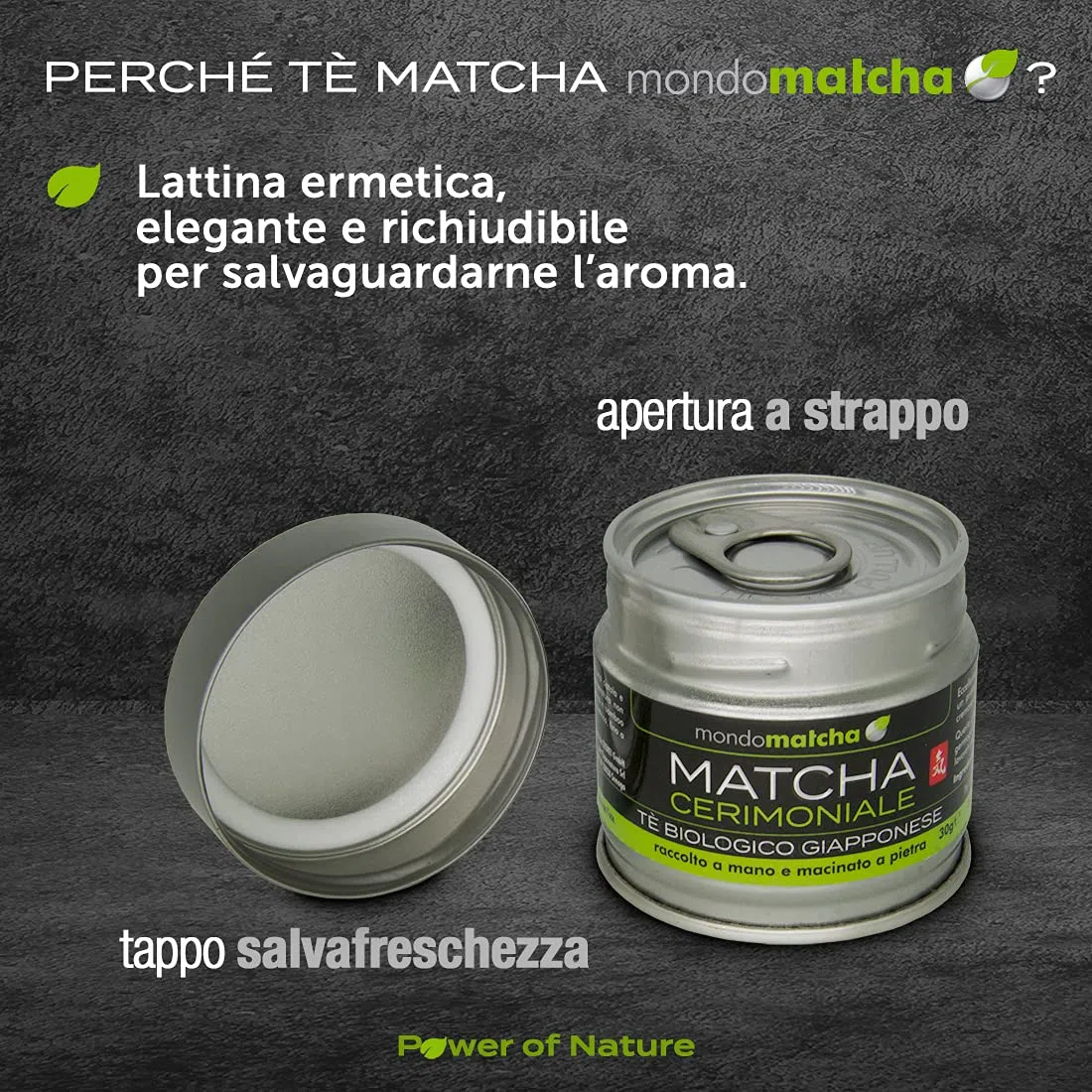 Mondomatcha Tè Verde Matcha Biologico Giapponese 30g - Grado Cerimoniale Premium, Macinato a Pietra - Polvere di Matcha Bio Originale dal Giappone