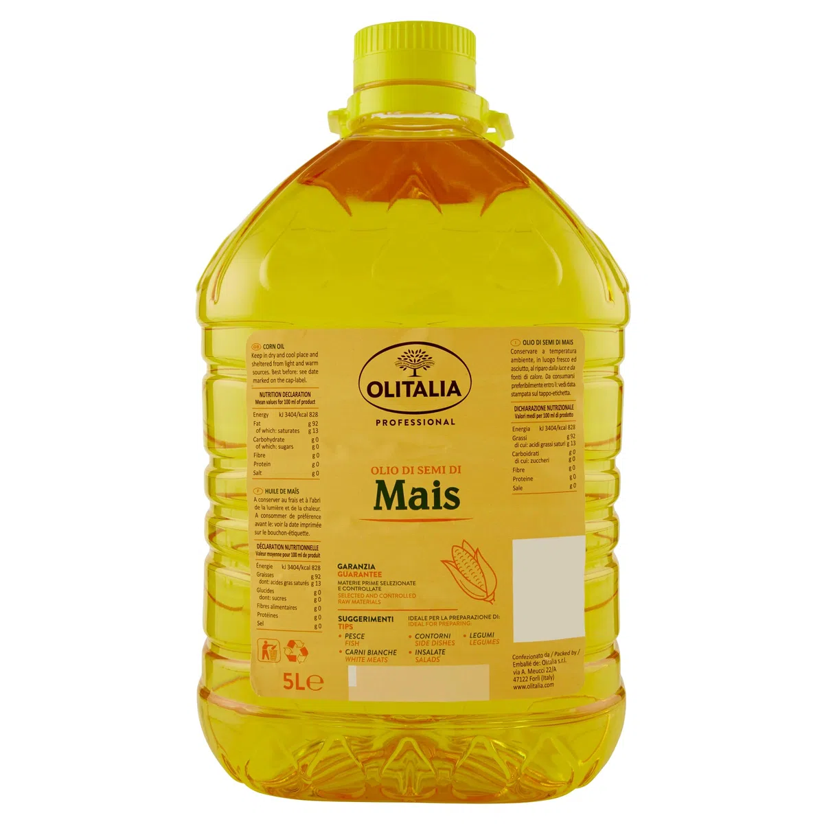 Olio di Semi di Mais 5 Litri - Olitalia