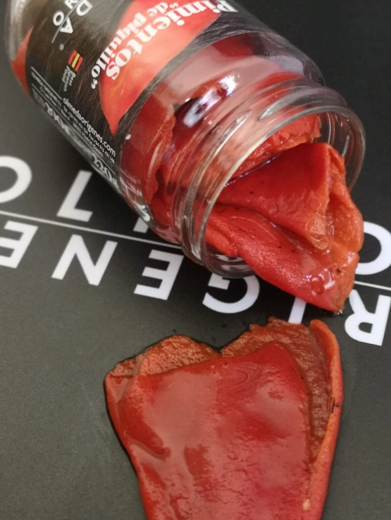 OLMEDA ORÍGENES - Peperoni Piquillo (Navarra) - Barattolo di vetro 14/16 unità (290 gr)