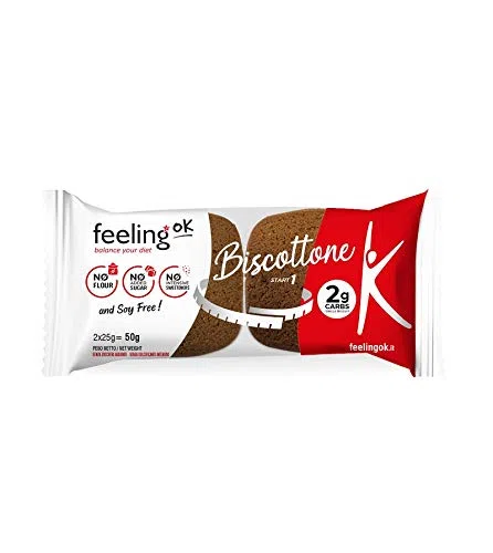 Feeling OK, Biscottone Stage1, 10 Pezzi (Cacao)