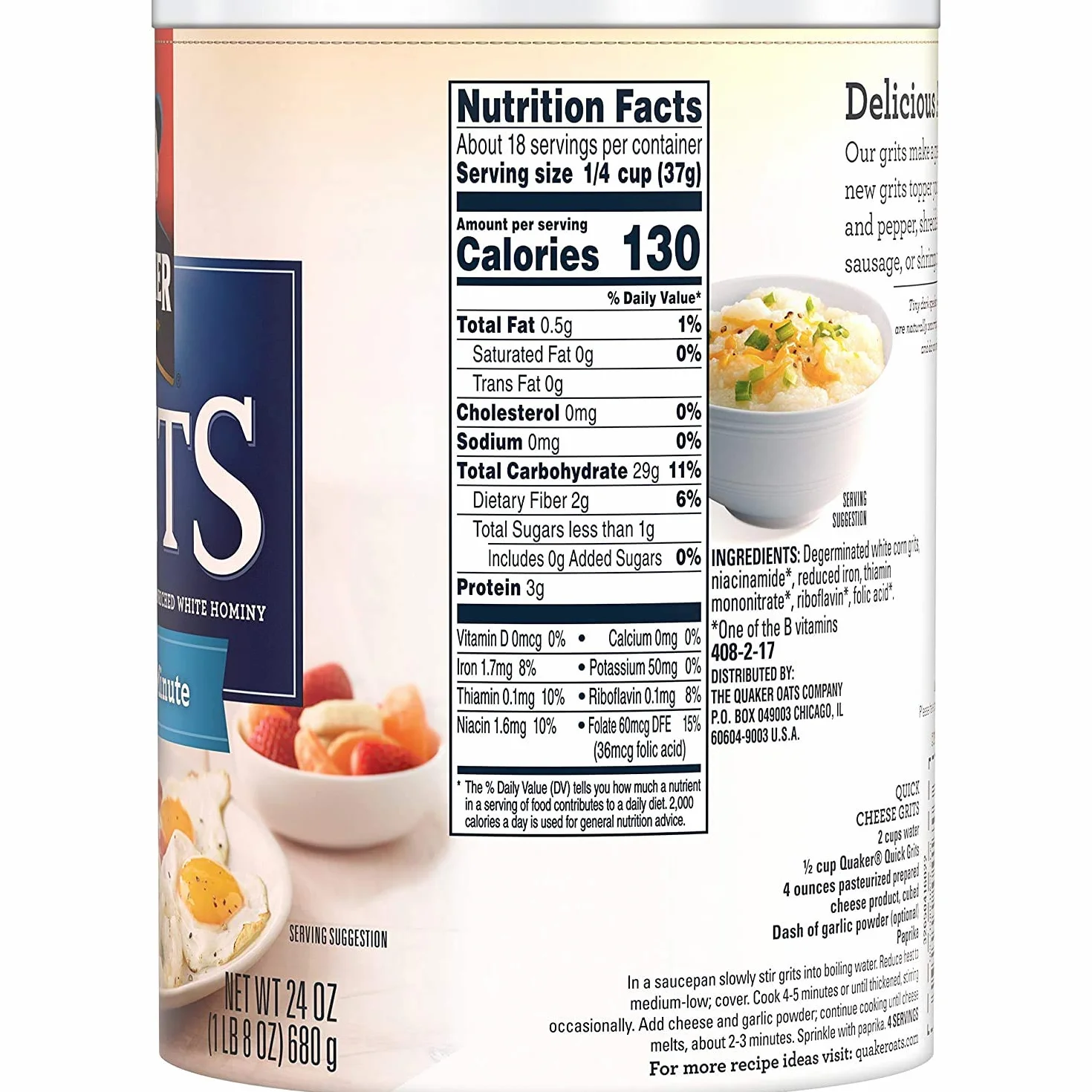 Quaker 5 minuti grana, 24 oz (2 pezzi)