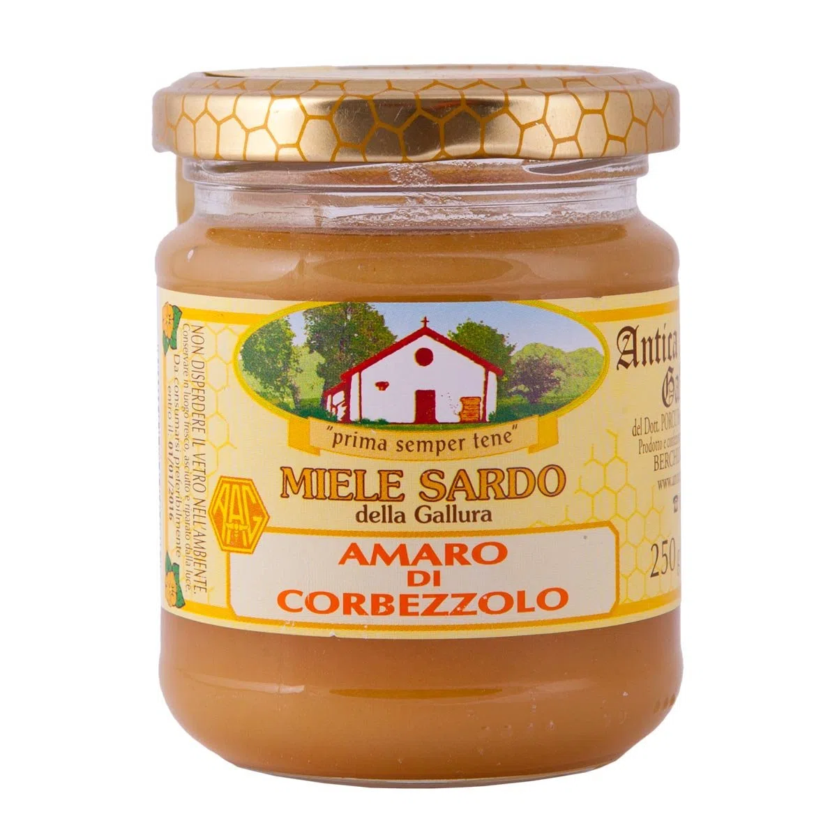 ANTICA APICOLTURA GALLURESE PREMIATO Miele di corbezzolo sardo - Prodotto in Sardegna - Grammi 250