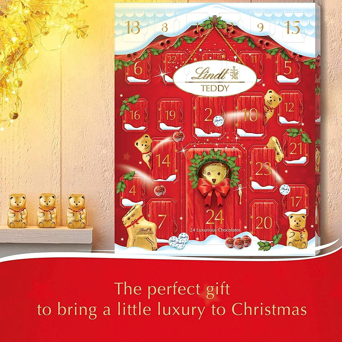 Lindt Bear Calendario dell'Avvento 250g - Confezione da 2