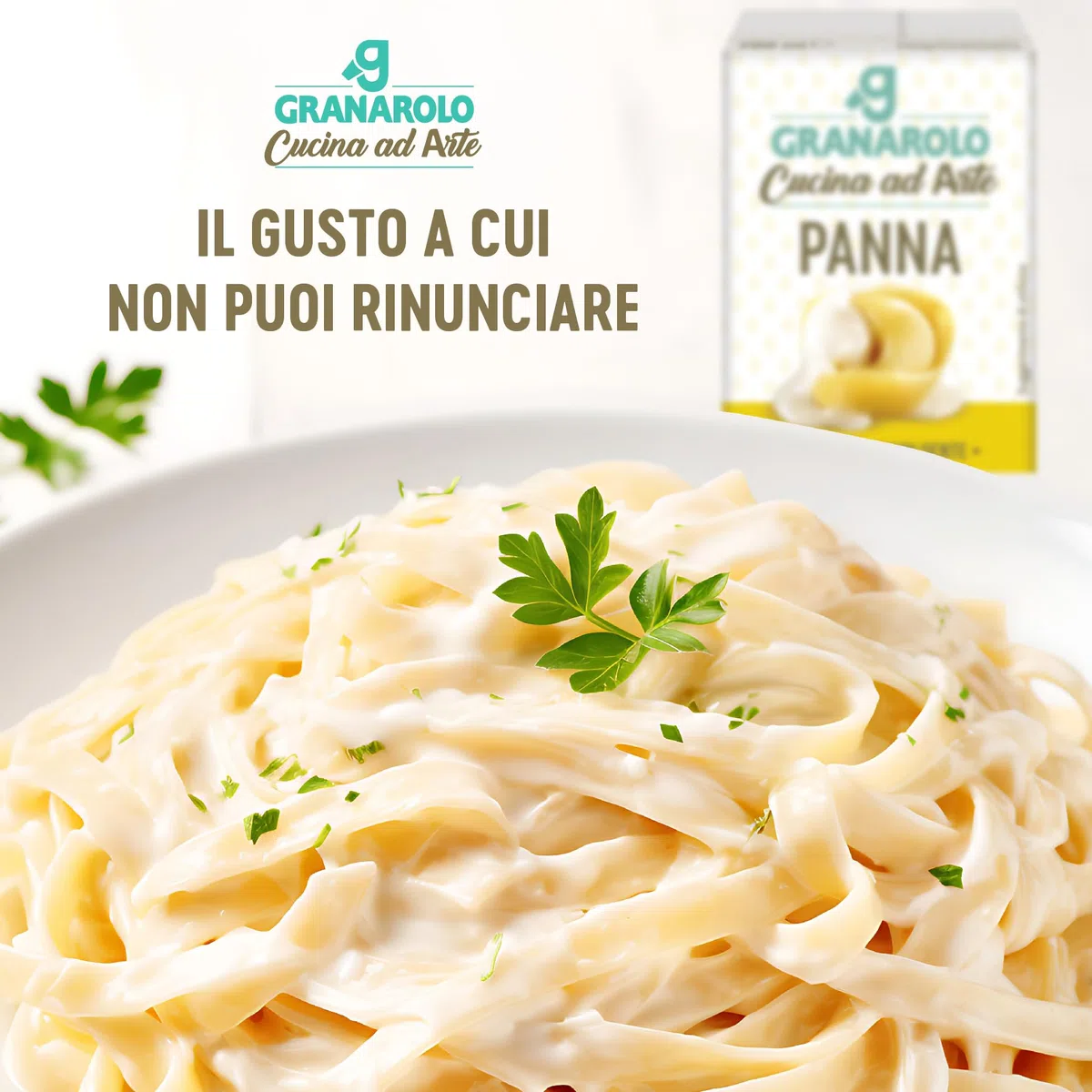 Granarolo, Panna da Cucina UHT, Cucina ad Arte, Buona e Cremosa, Ottima per Velocizzare Ogni Ricetta in Modo Gustoso, 100% Made in Italy, 24 Brik da 100 ml