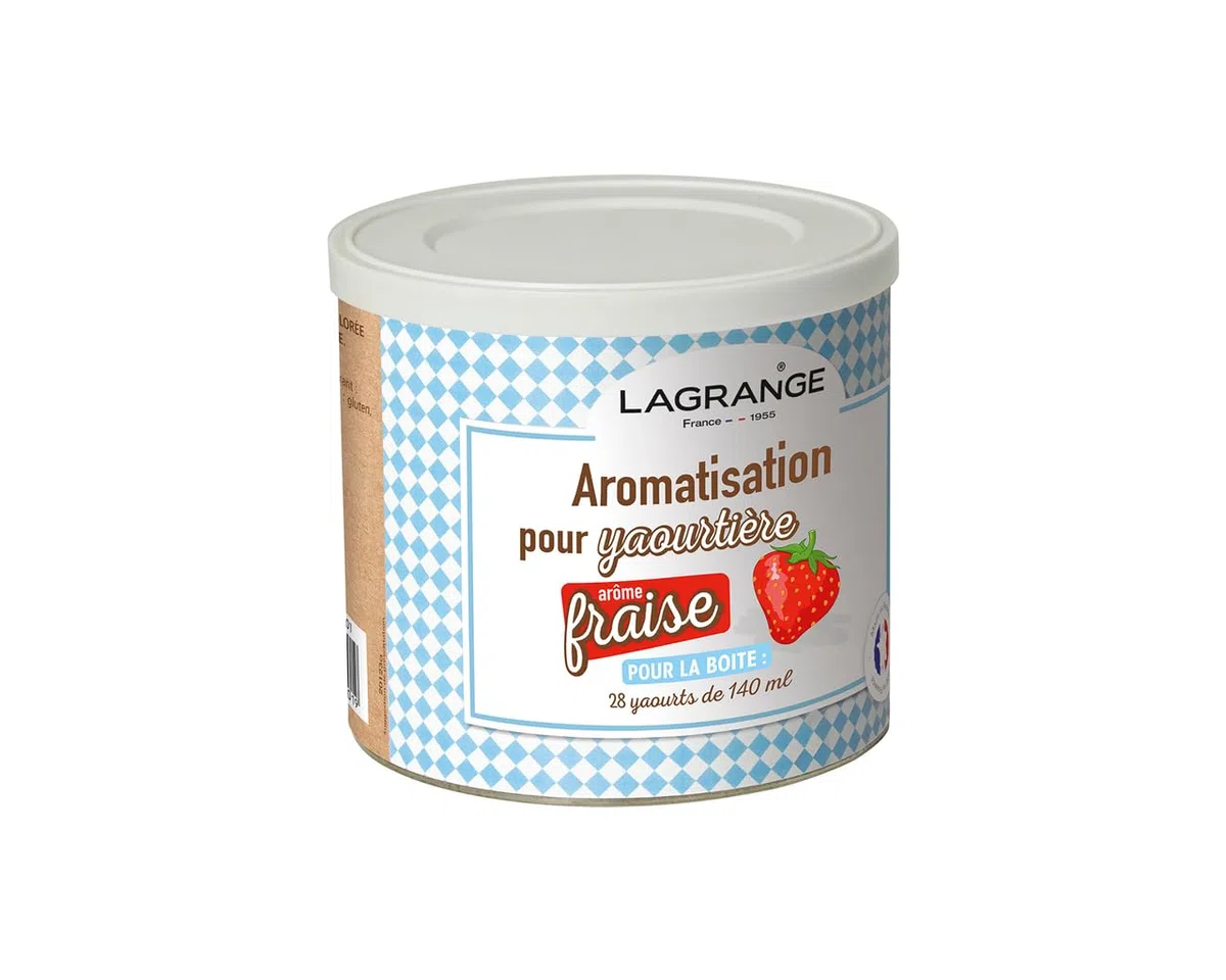 Lagrange vasetto da 425g gusto fragola per yogurtiera 380320
