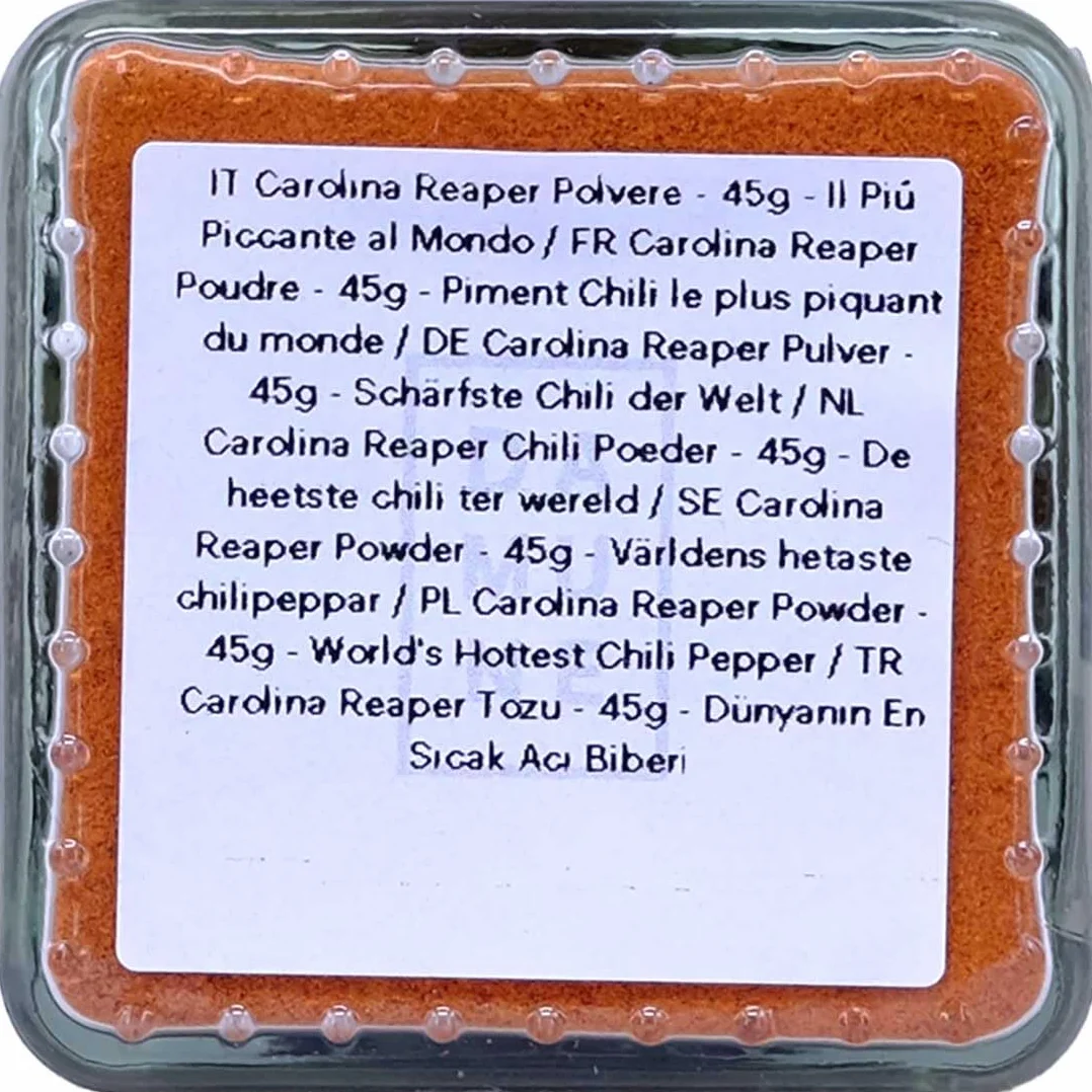 DAMUNE Carolina Reaper Polvere - 45g - Il Piú Piccante al Mondo