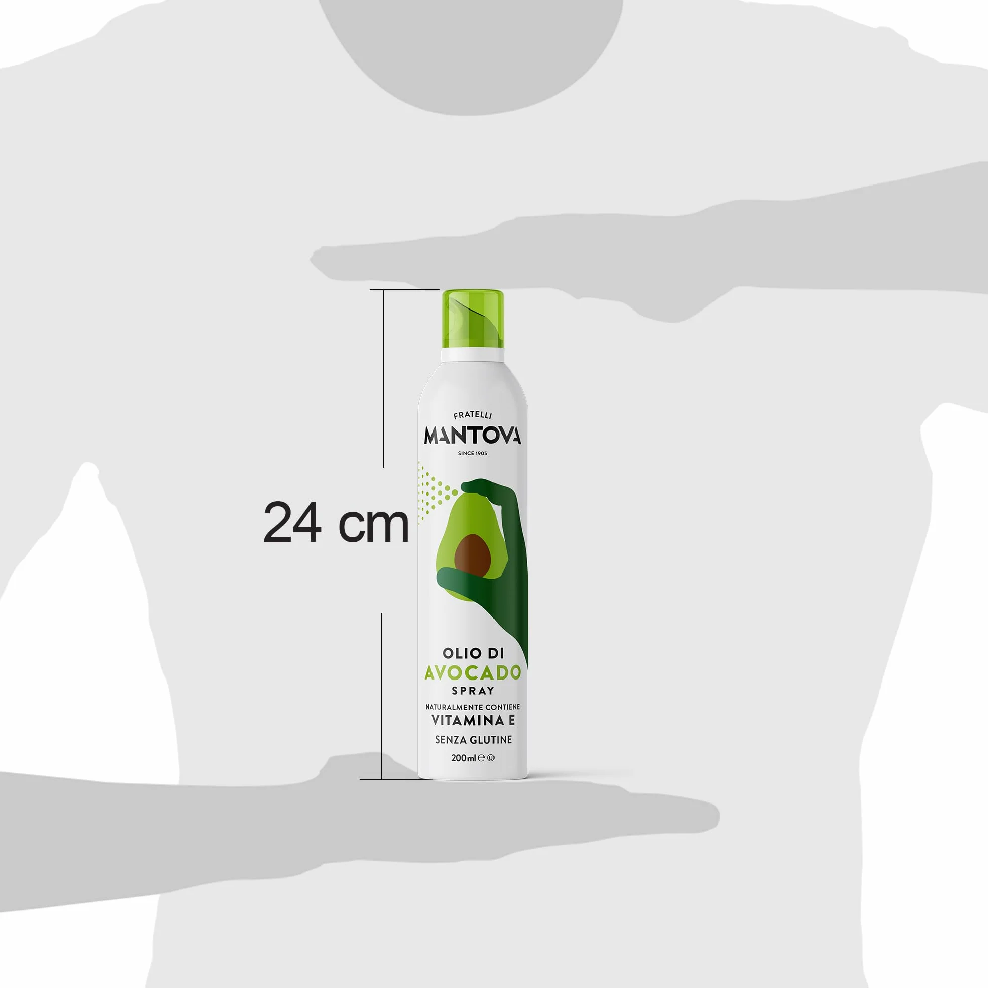 Olio di Avocado Spray 6X200ml - Olio Spray nutraceutico – Salute & Benessere - Sprayleggero – 100% Naturale,100% Leggero, 100% Facile - Con lo spray risparmi fino al 90% di prodotto