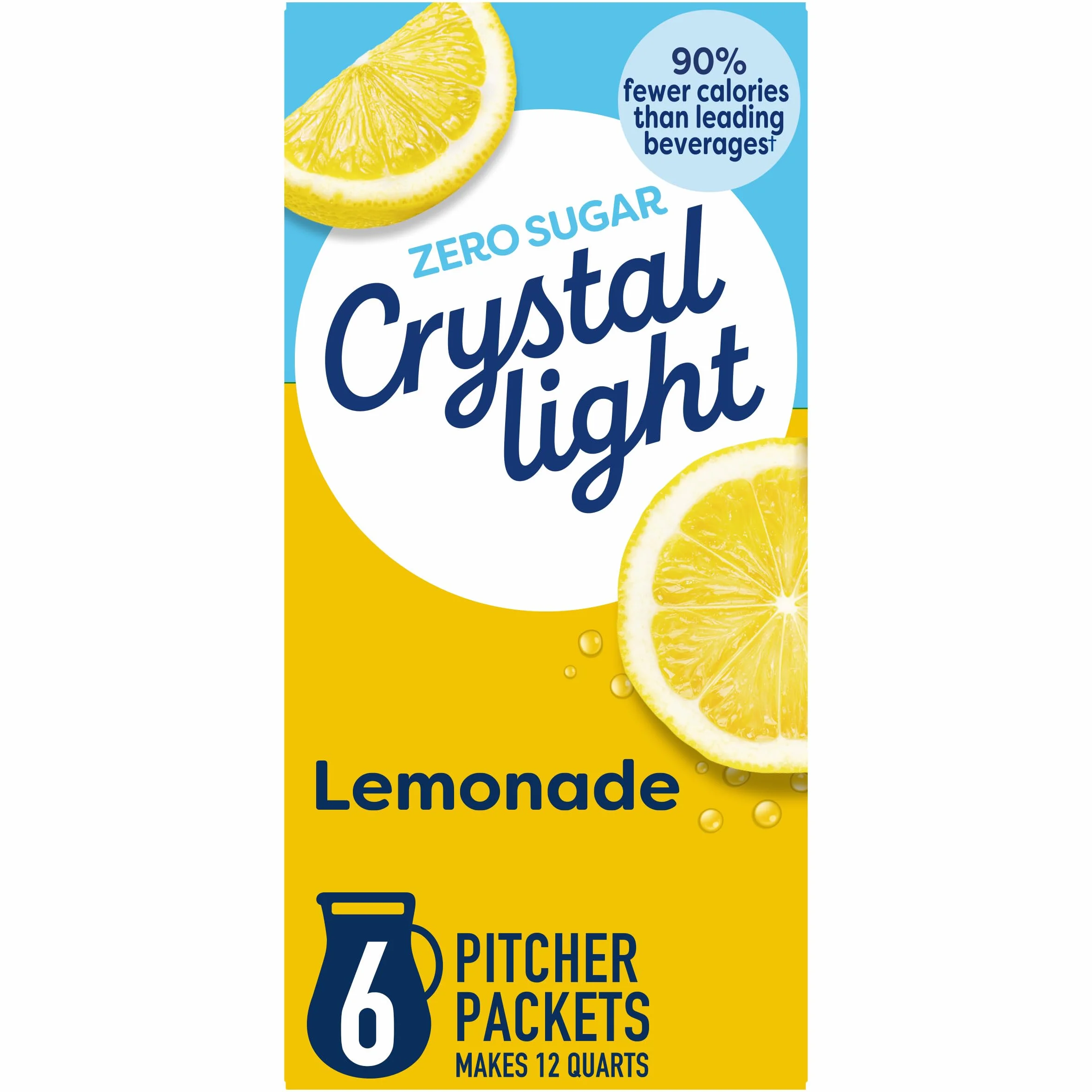 Crystal Light Lemonade Drink Mix, 3.2 oz, Makes 12 qt