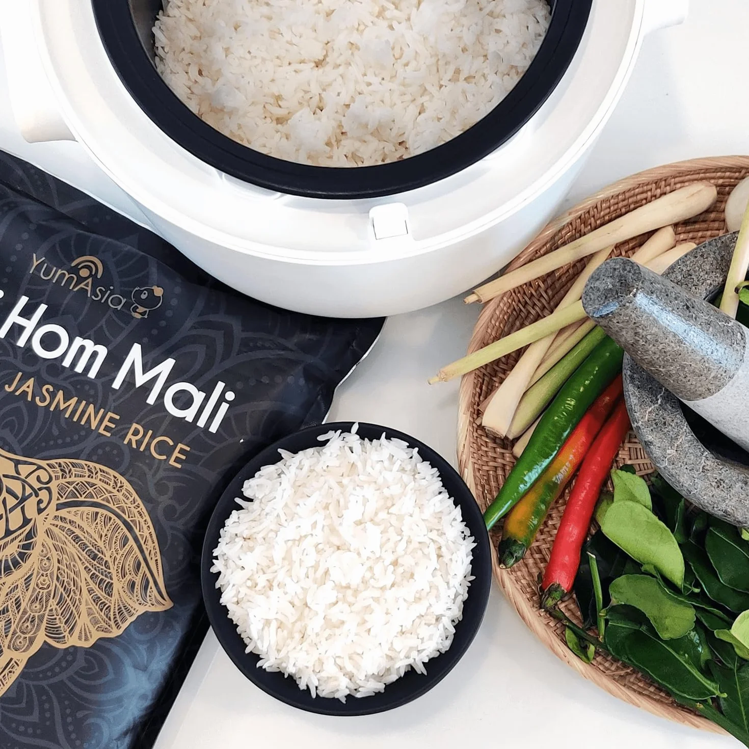Yum Asia Thai Hom Mali Riso al gelsomino bianco premium – 5 kg