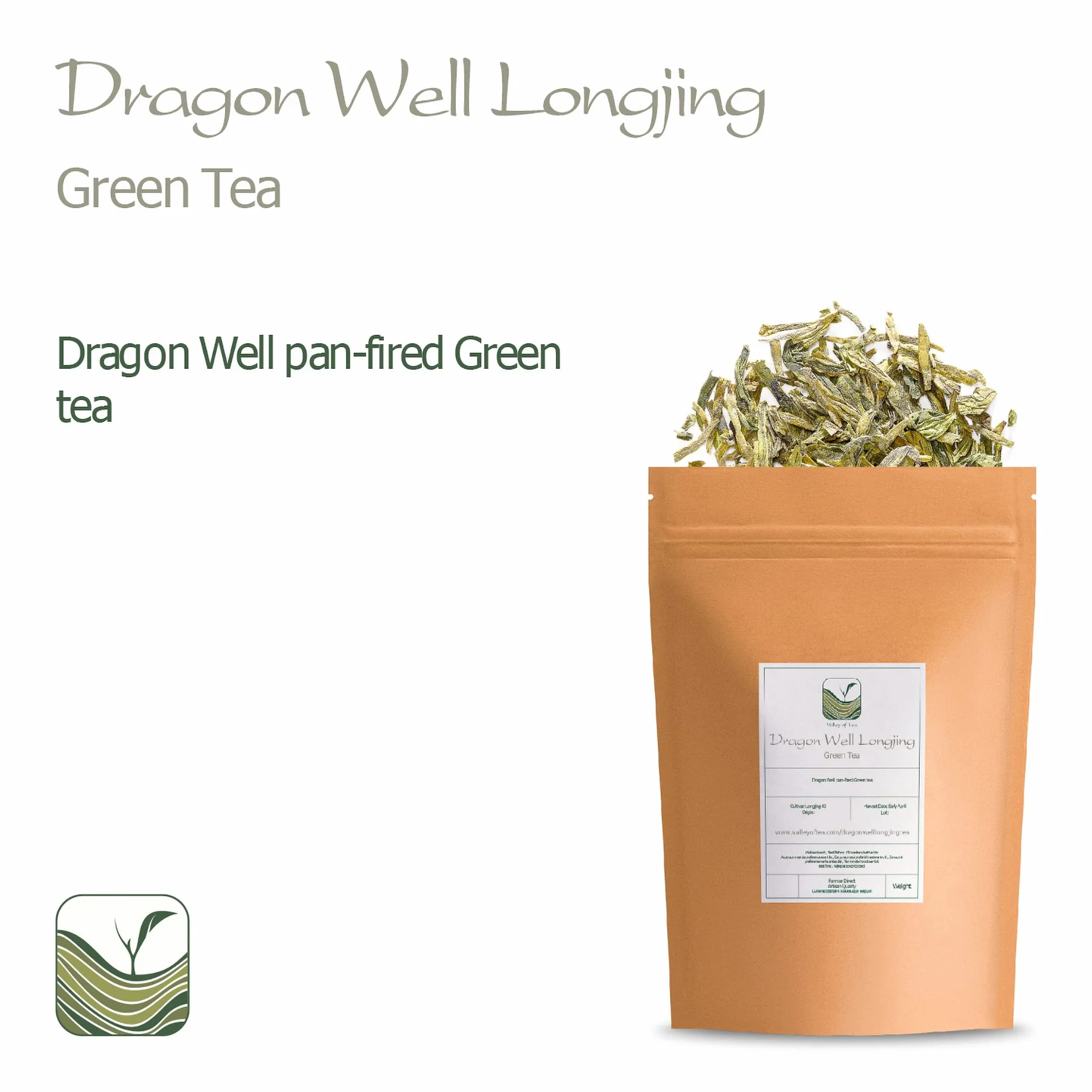 Dragon Well Tè Verde Longjing - Long Jing Uno Dei Dieci Tè Più Famosi In Cina – West-Lake Lun Ching - Lungching 100g